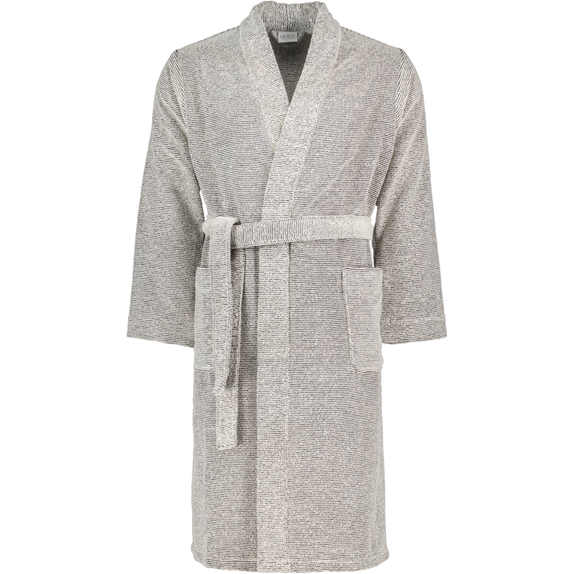 Möve Bademäntel unisex Kimono Eden nature/black - 081