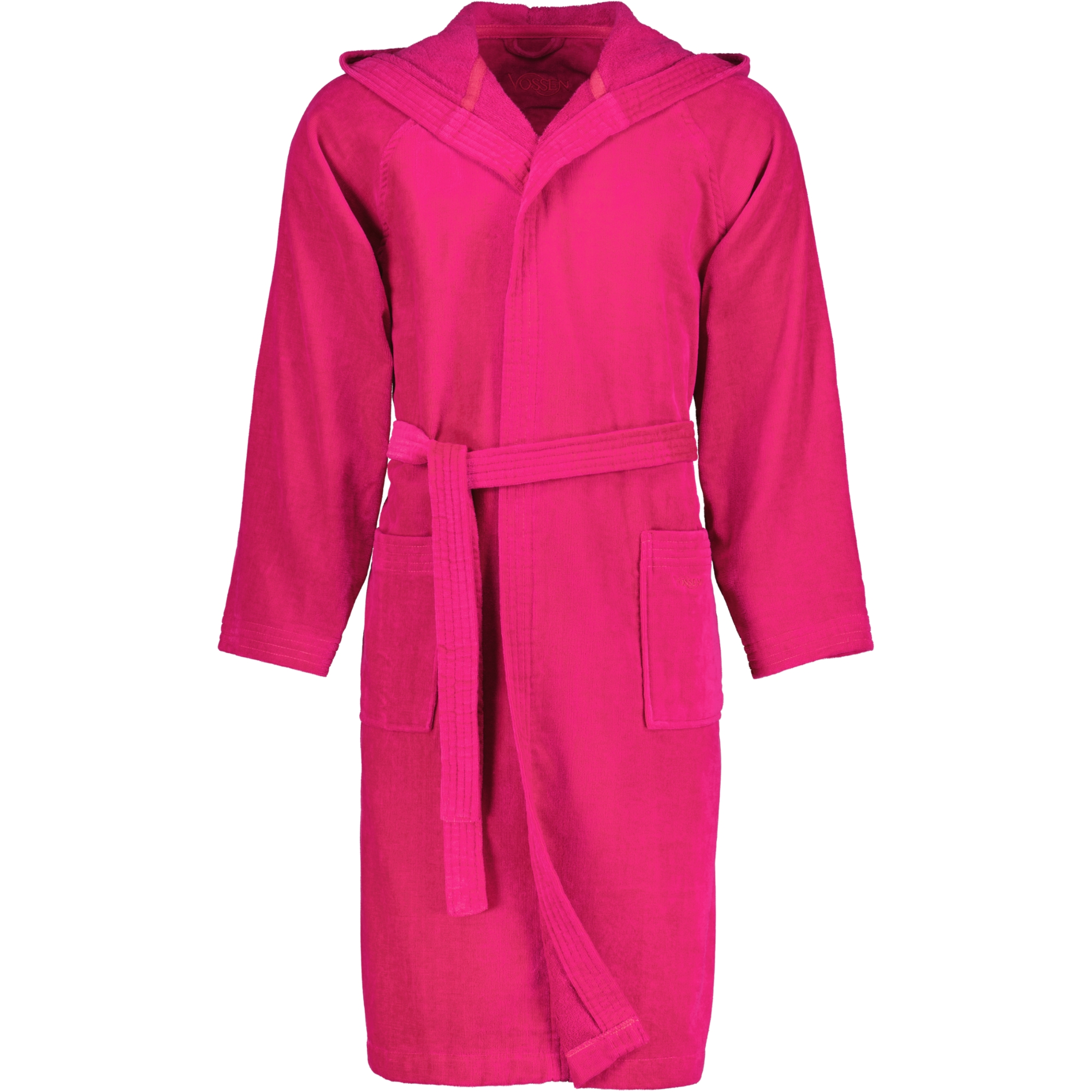 Vossen Bademäntel unisex Kurzmantel mit Kapuze Texas cranberry - 3770 - XL