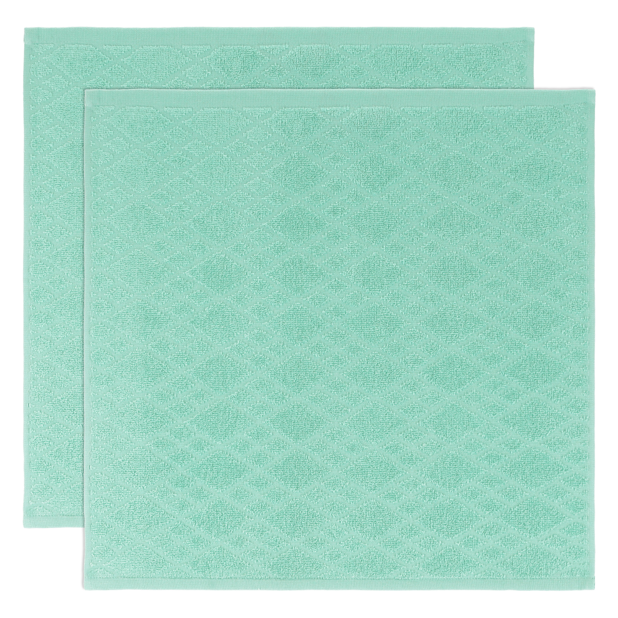 Vossen Küchenhandtücher Urban Grid 2er Set basil blush - 5075 - 50x50 cm