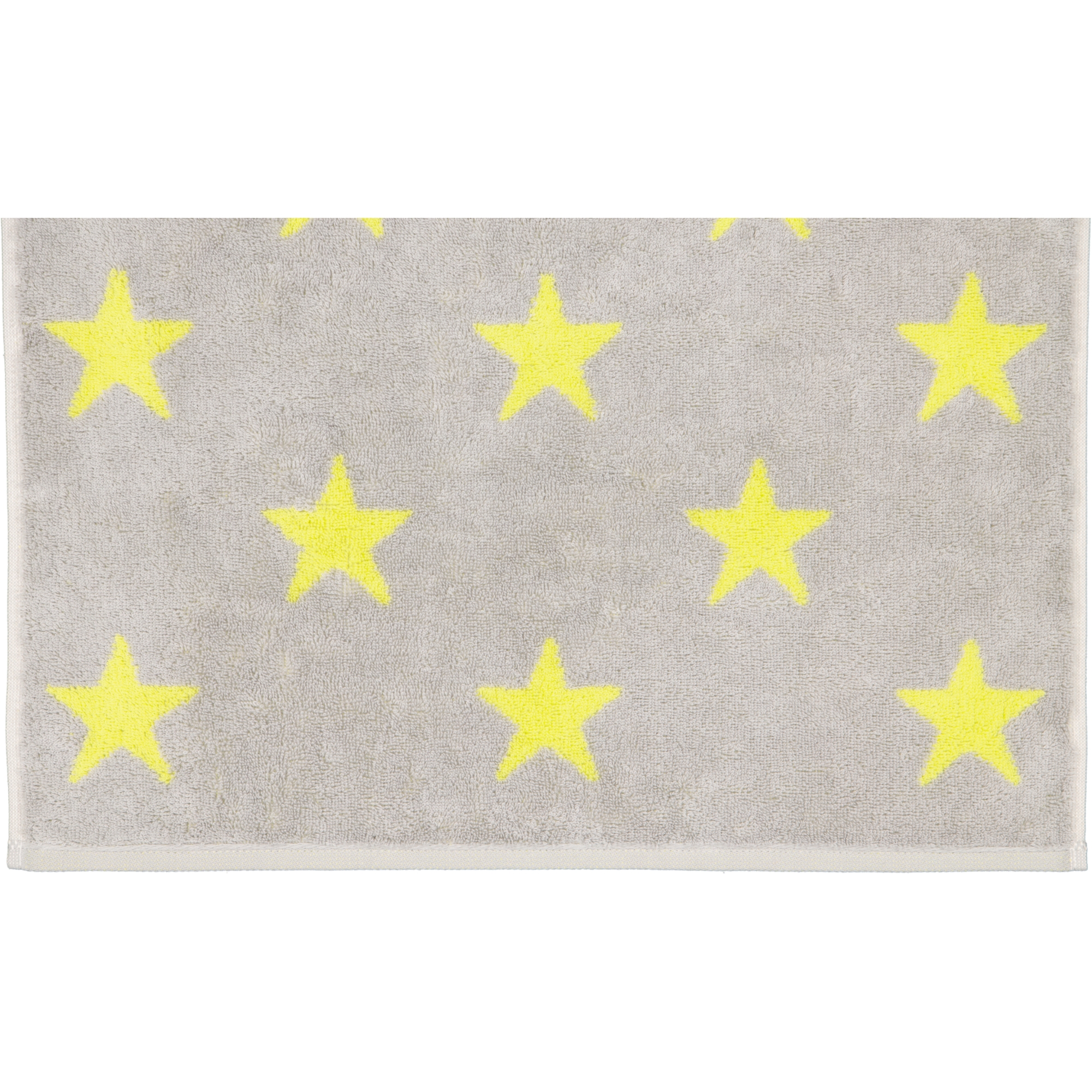 Cawö Handtücher NEW STARS Sterne groß 6260 platin/lime - 75