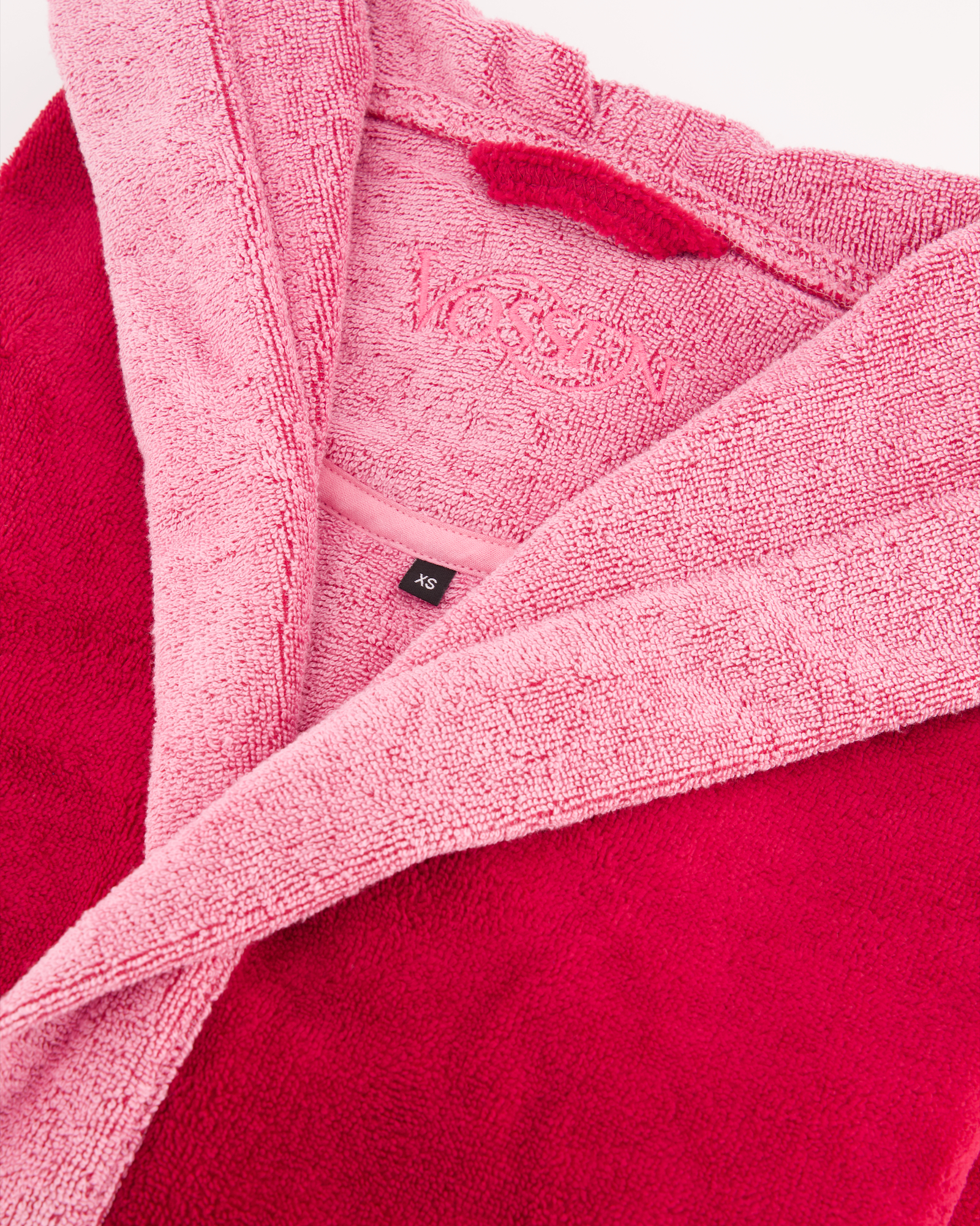 Vossen Bademäntel unisex Kapuze Poppy cranberry - 002