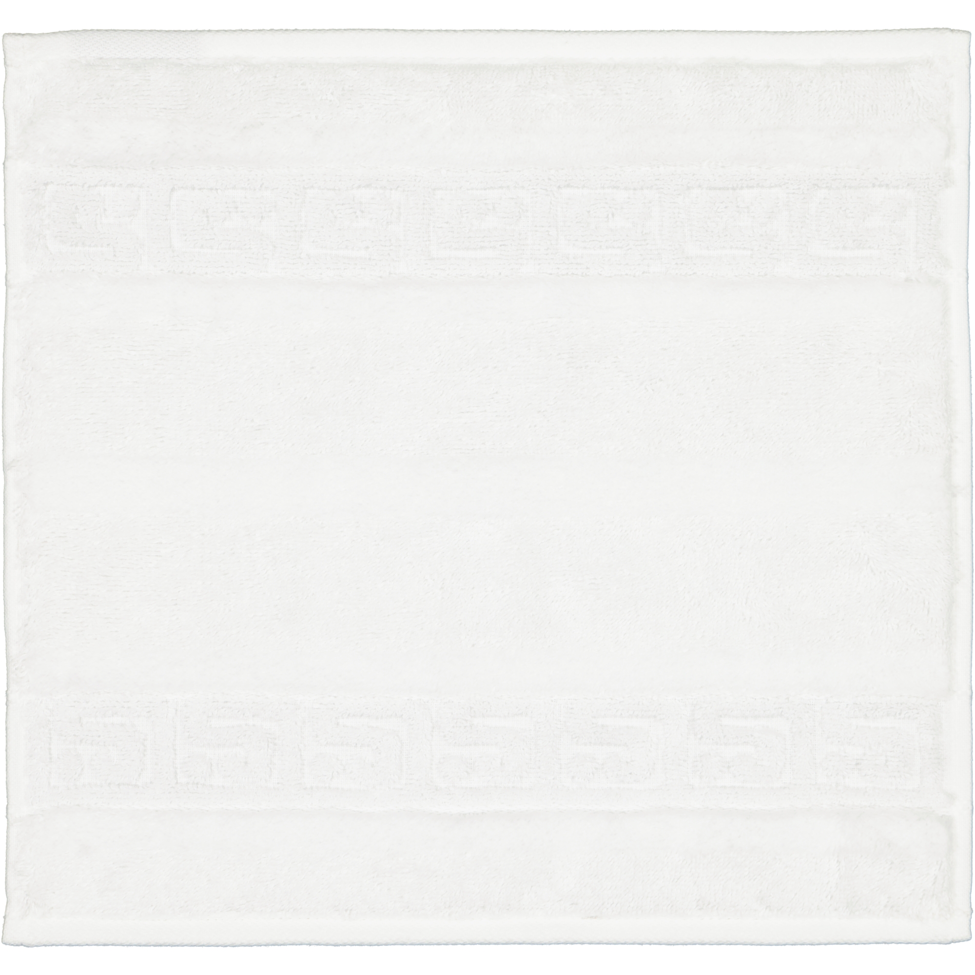 Cawö - Noblesse Uni 1001 - Farbe: 600 - weiß - Seiflappen 30x30 cm