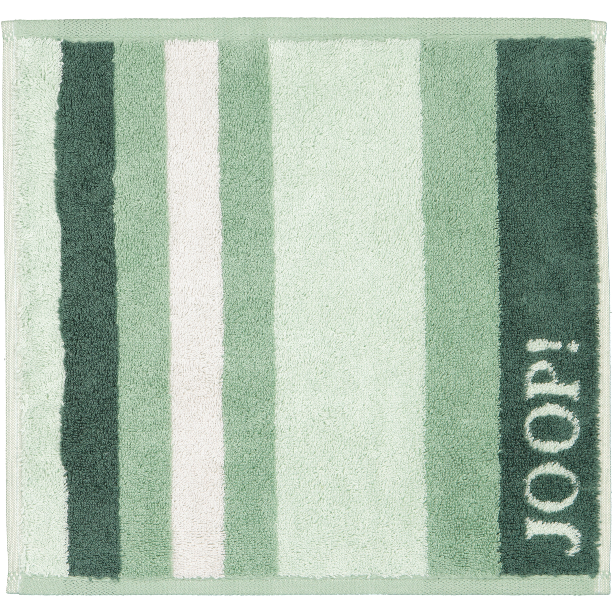 JOOP! Handtücher Vibe Streifen 1698 salbei - 44 - Seiflappen 30x30 cm