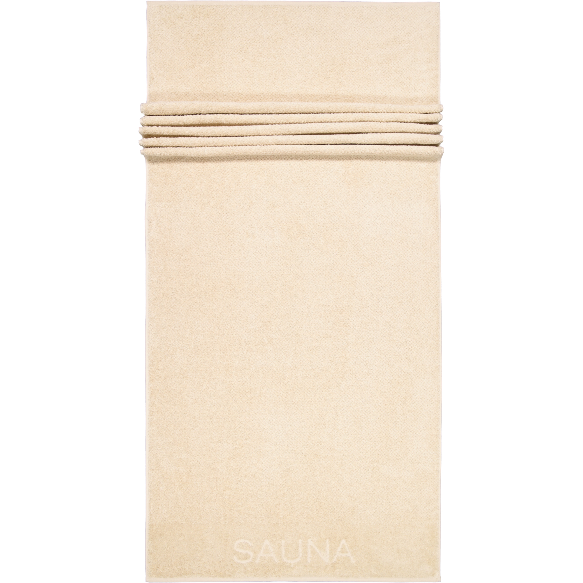 Cawö Saunatücher Pure 6501 beige - 370 - 80x200 cm