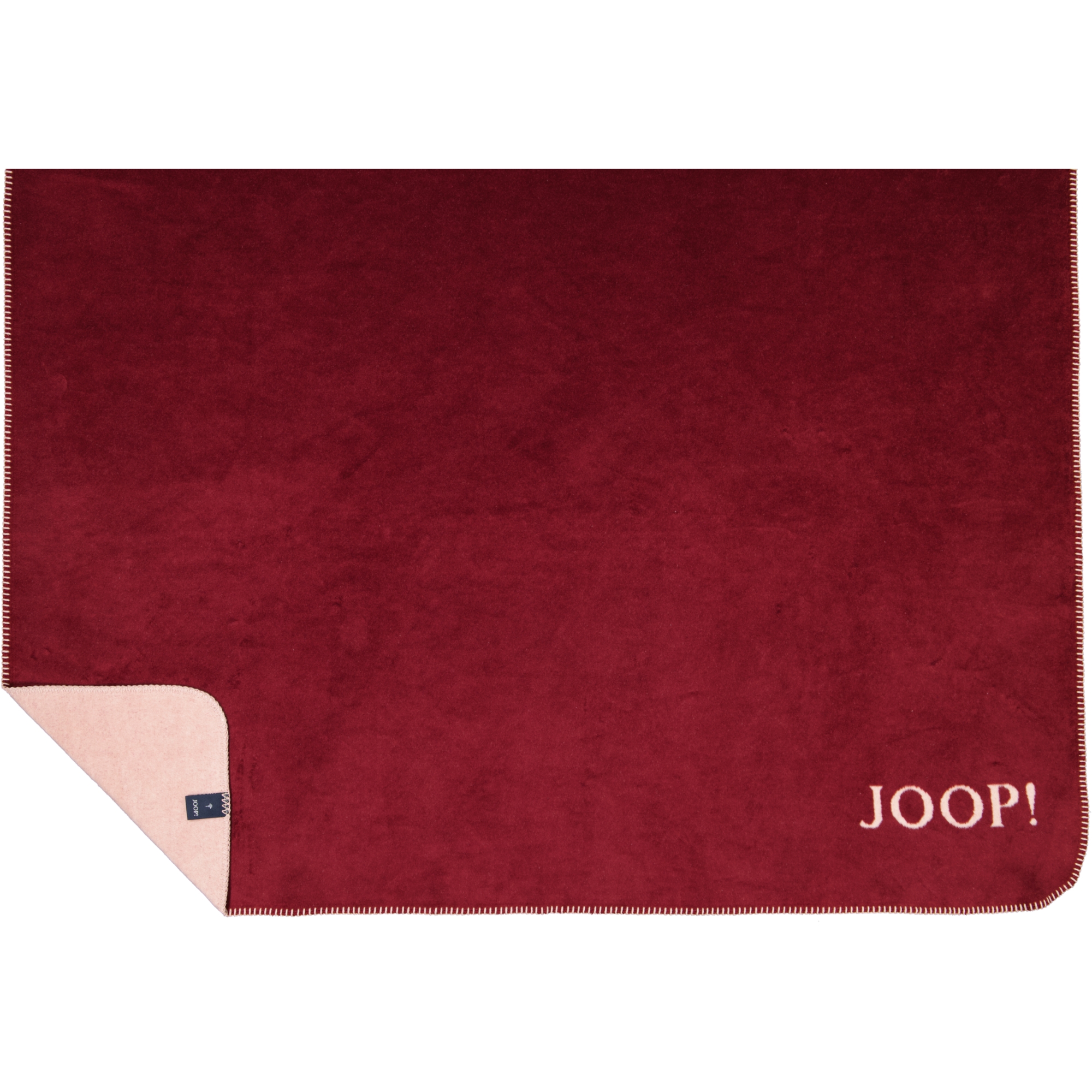 JOOP! Wohndecken Uni-Doubleface Rouge - 150x200 cm