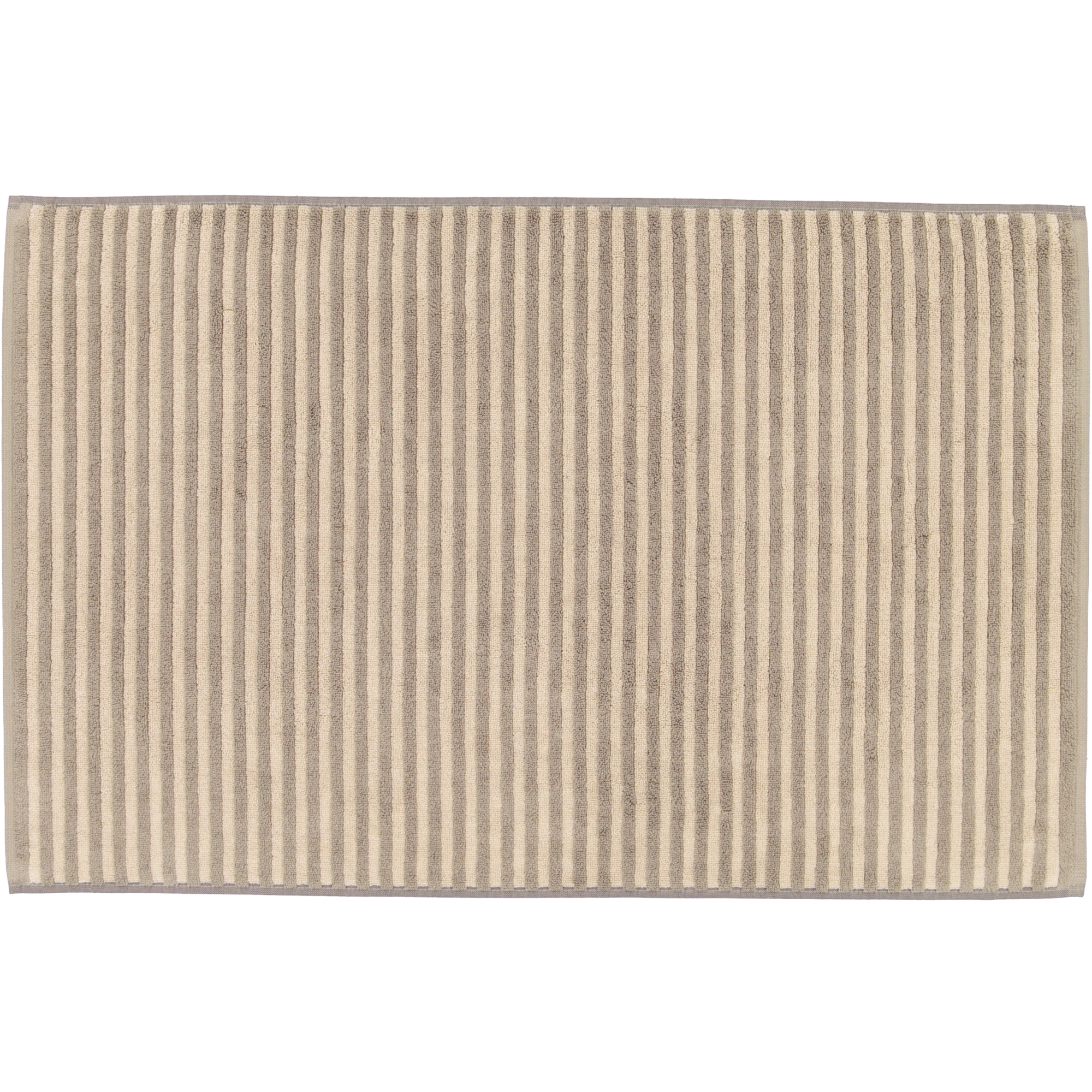 Cawö Badematten Two-Tone Stripes 480 graphit - 70 - 50x80 cm