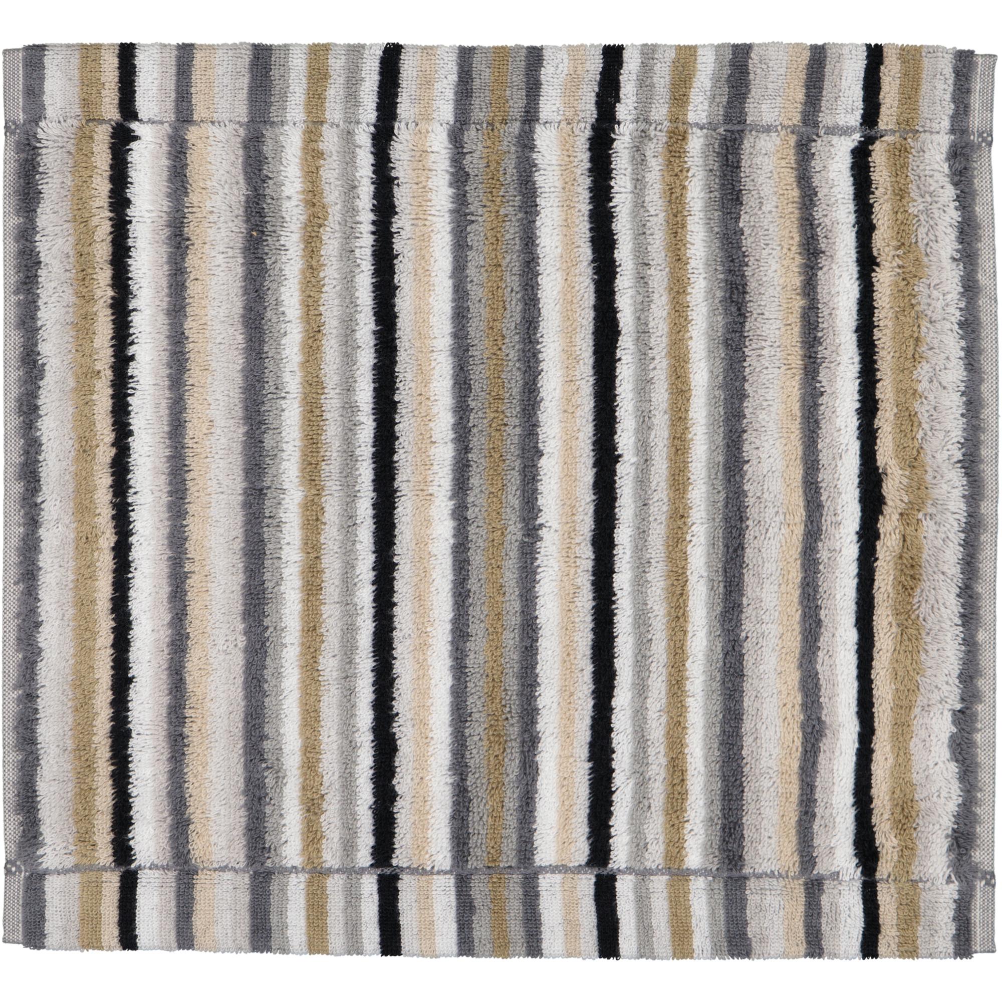 Cawö - Life Style Streifen 7048 - Farbe: 37 - kiesel - Seiflappen 30x30 cm
