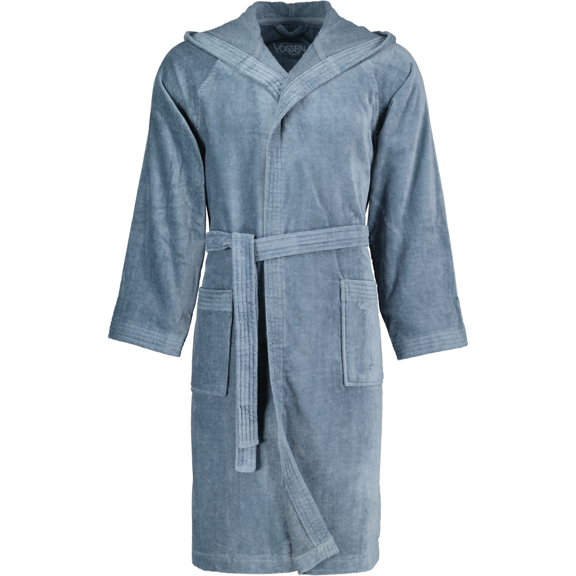 Vossen Bademäntel unisex Kurzmantel mit Kapuze Texas flanell - 7400 - XL
