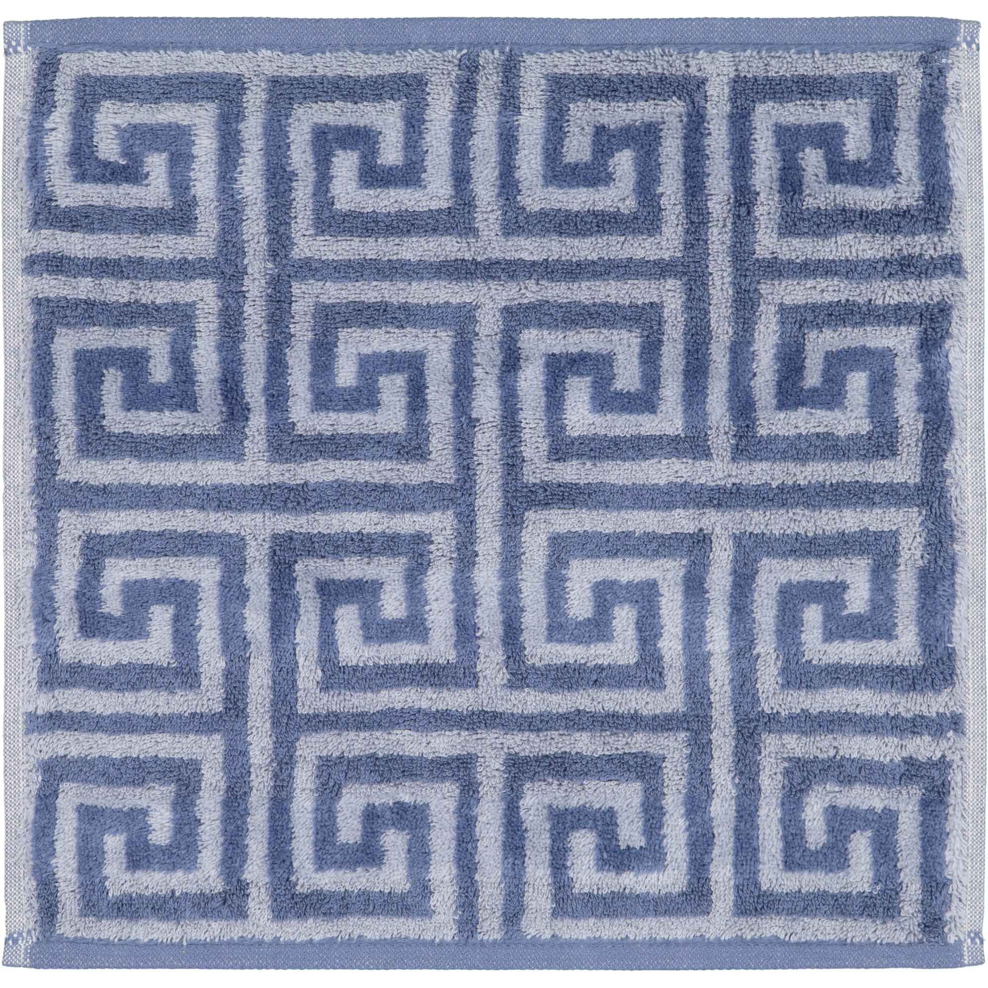 Cawö Handtücher Noblesse Elegance Allover 1088 nachtblau - 11 - Seiflappen 30x30 cm