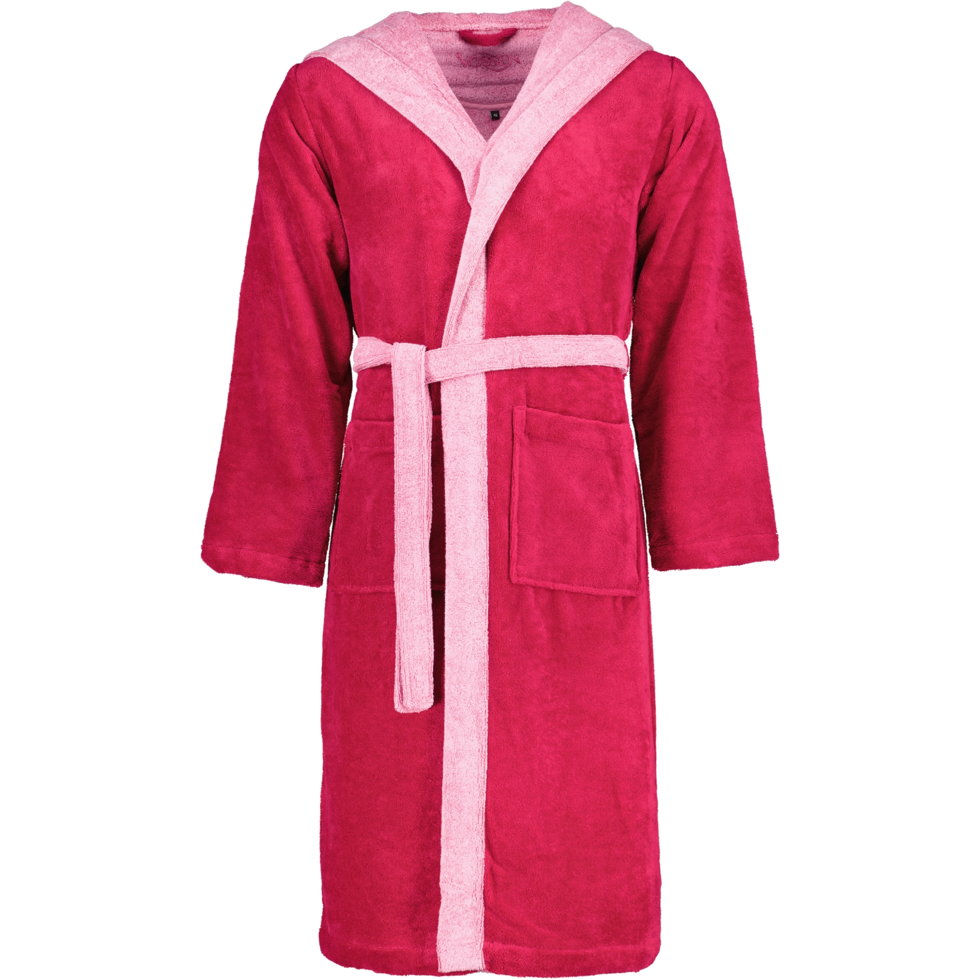 Vossen Bademäntel unisex Kapuze Poppy cranberry - 002