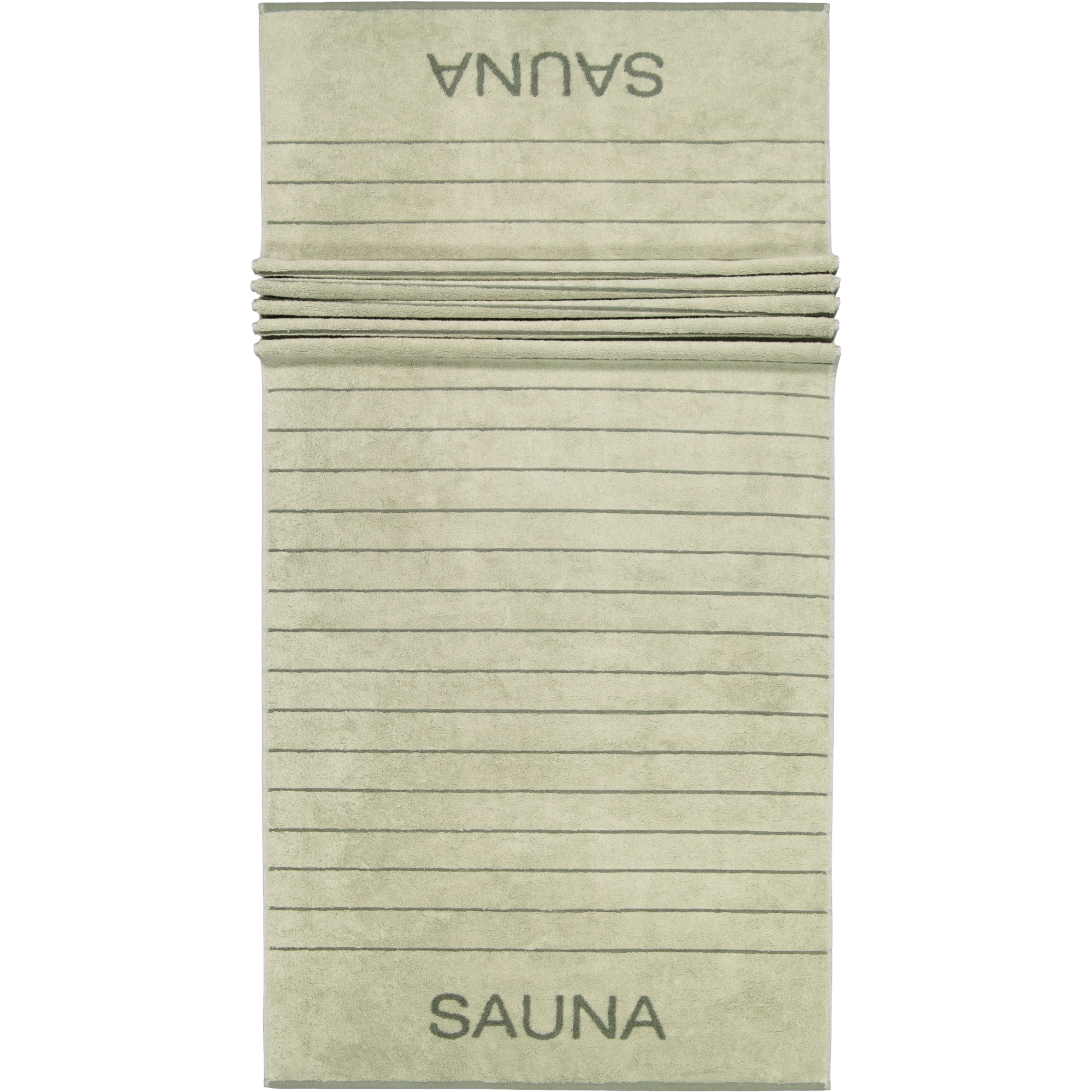 Cawö Saunatücher Balance Doubleface 6237 wasabi - 44 - 80x200 cm