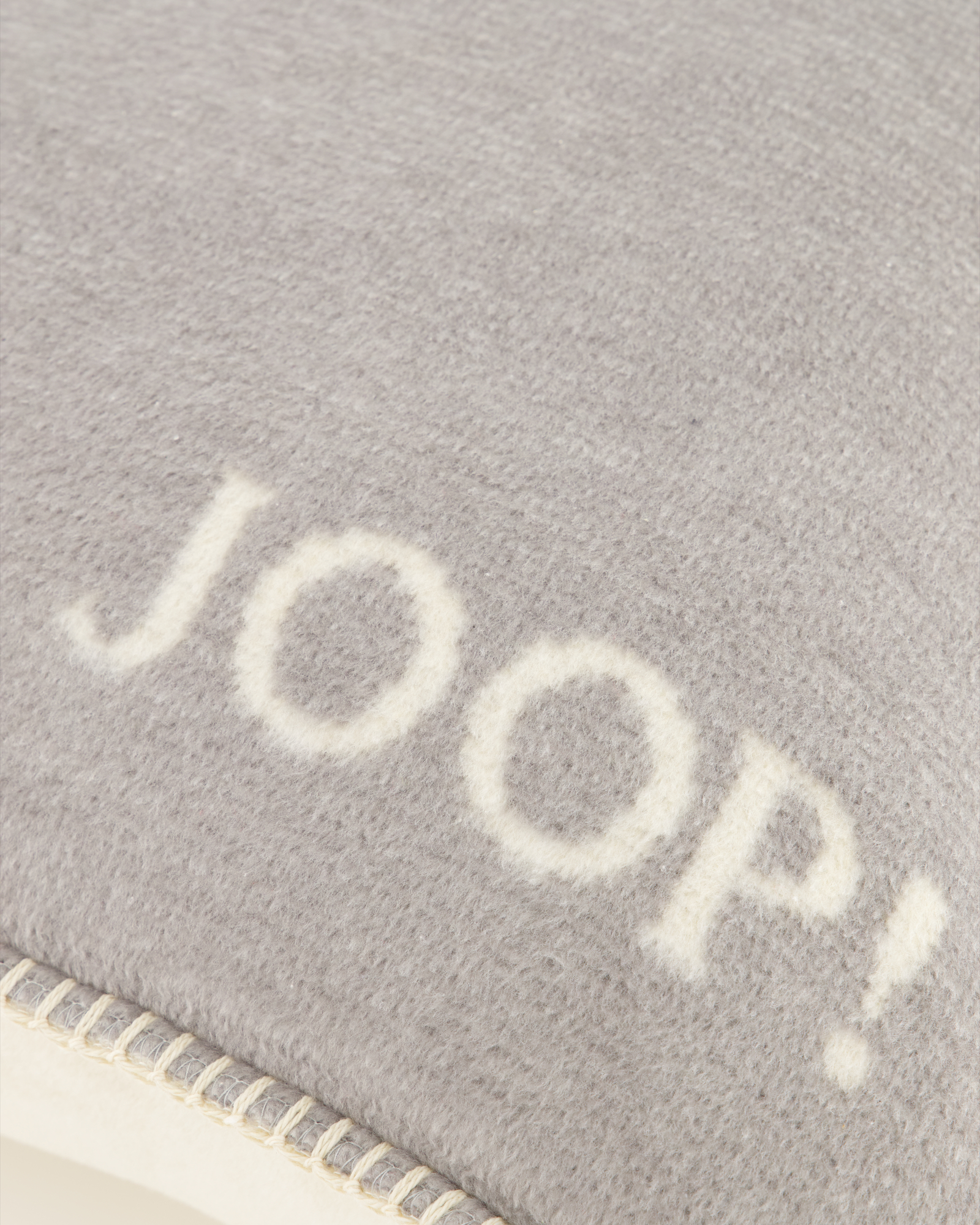 JOOP! Kissenhülle Melange-Doubleface - Größe: 50x50 cm - Farbe: Silber-Natur