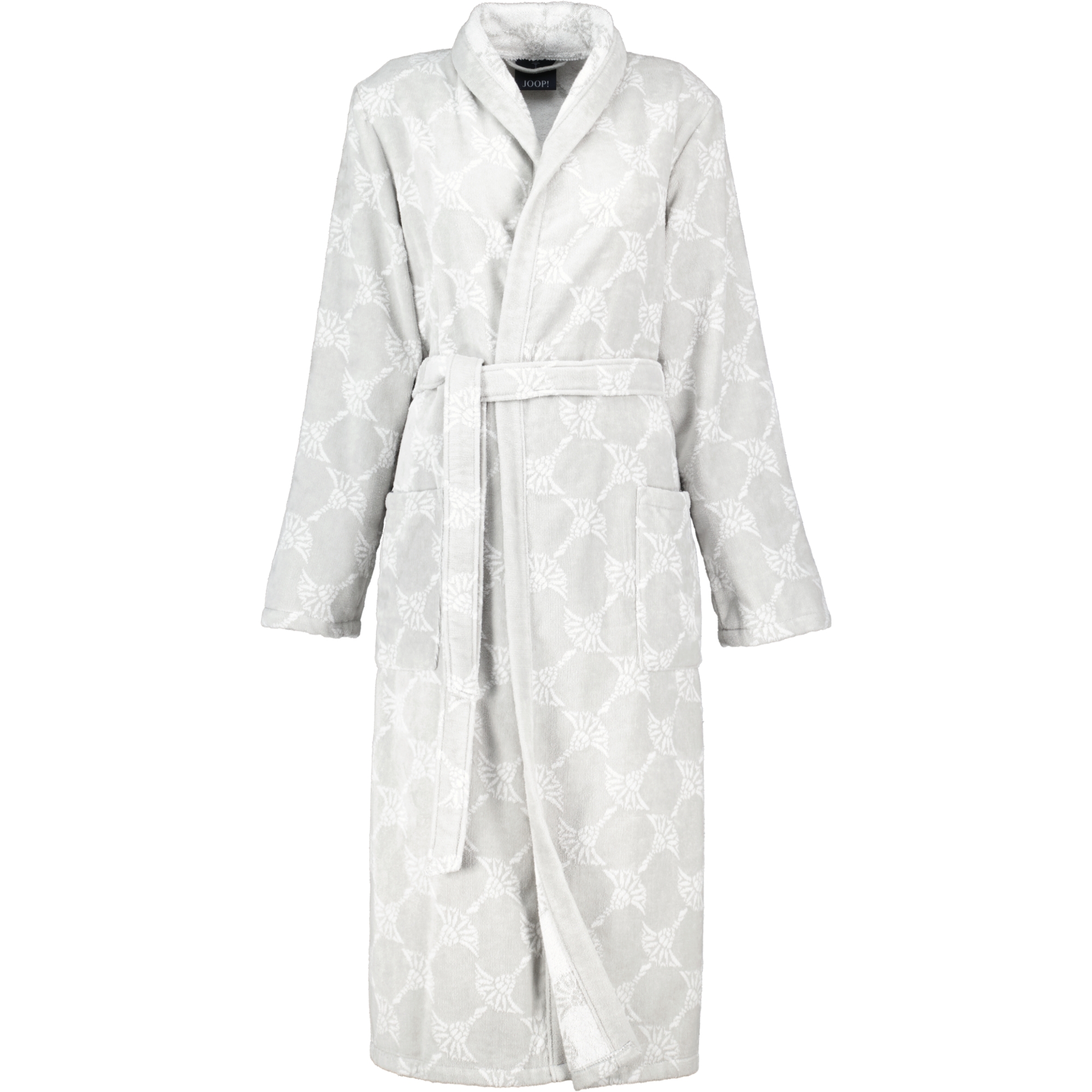 JOOP! Damen Bademantel Cornflower - Schalkragen 1645 - Farbe: Silber - 76 - S