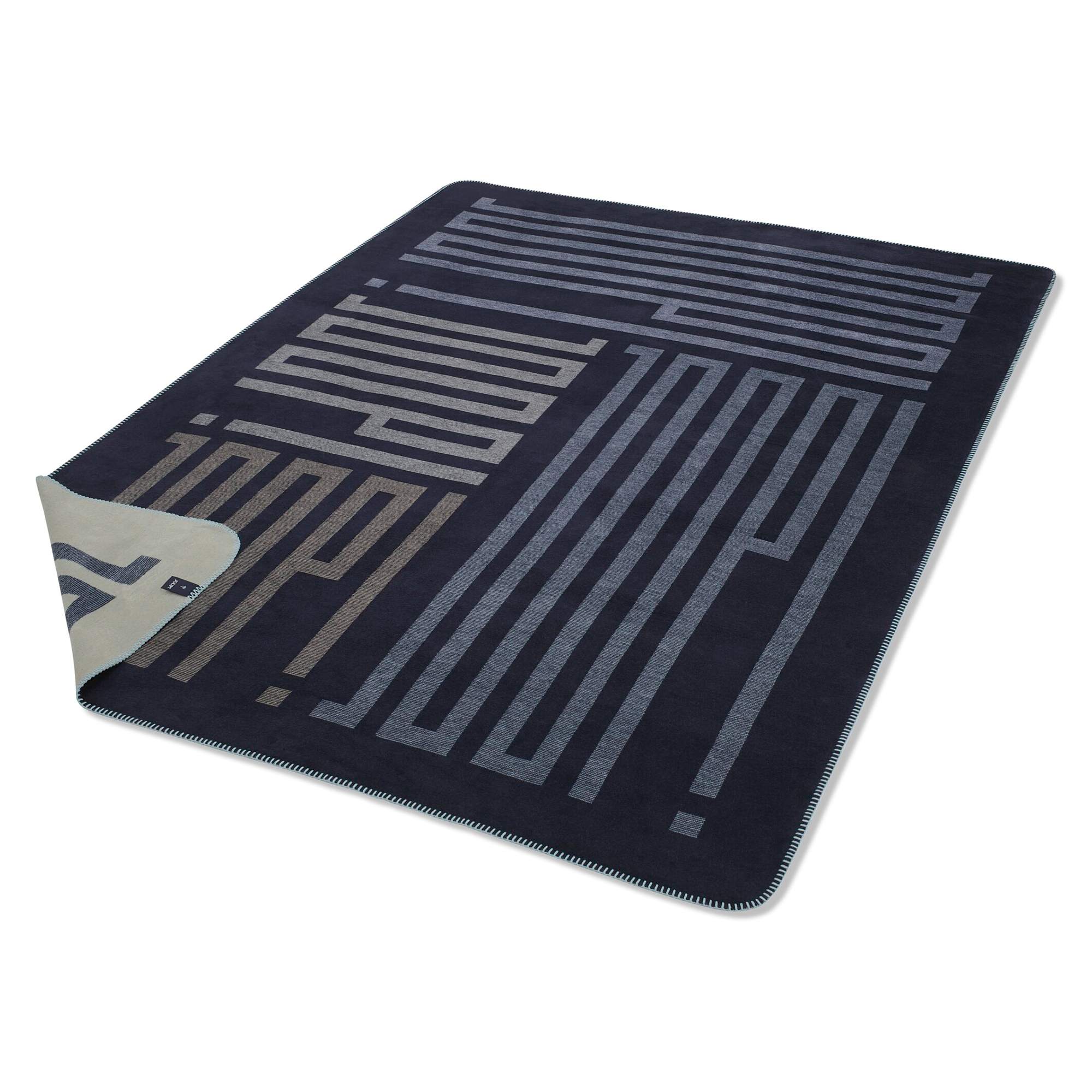 JOOP! Wohndecken Bars Navy - 150x200 cm