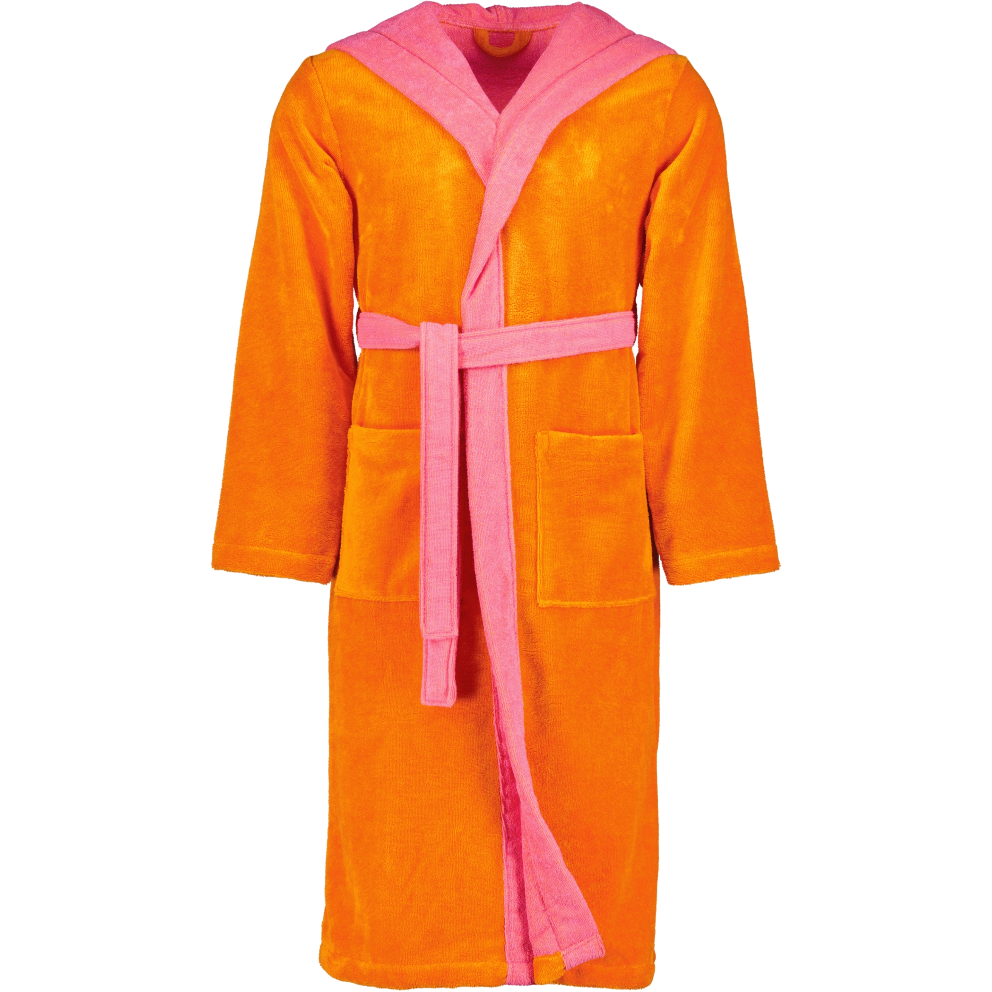 Vossen Bademäntel unisex Kapuze Poppy electric orange/prim rose - 0033 - XXL