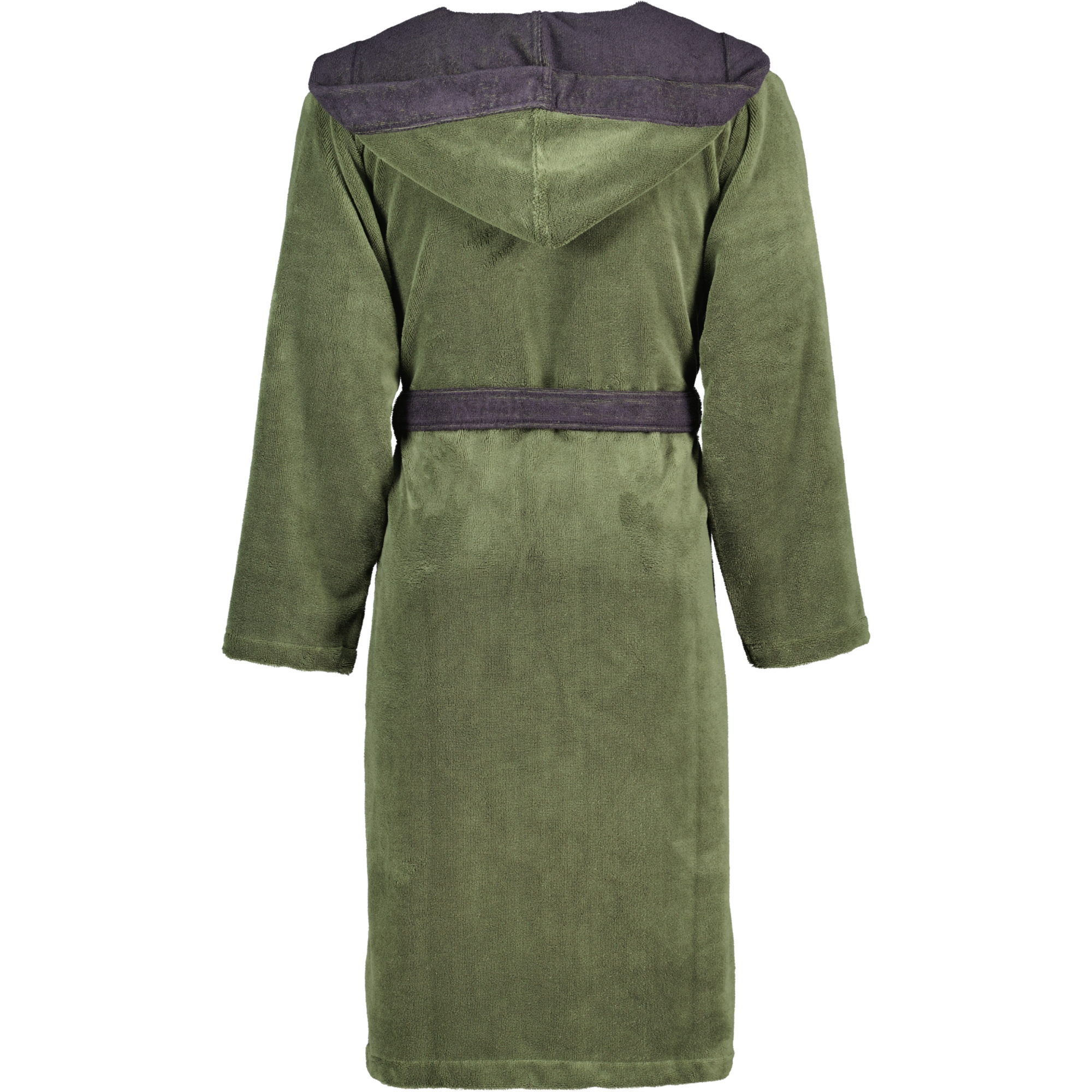 Vossen Bademäntel unisex Kapuze Poppy mud green/anthrazit - 0032 - L