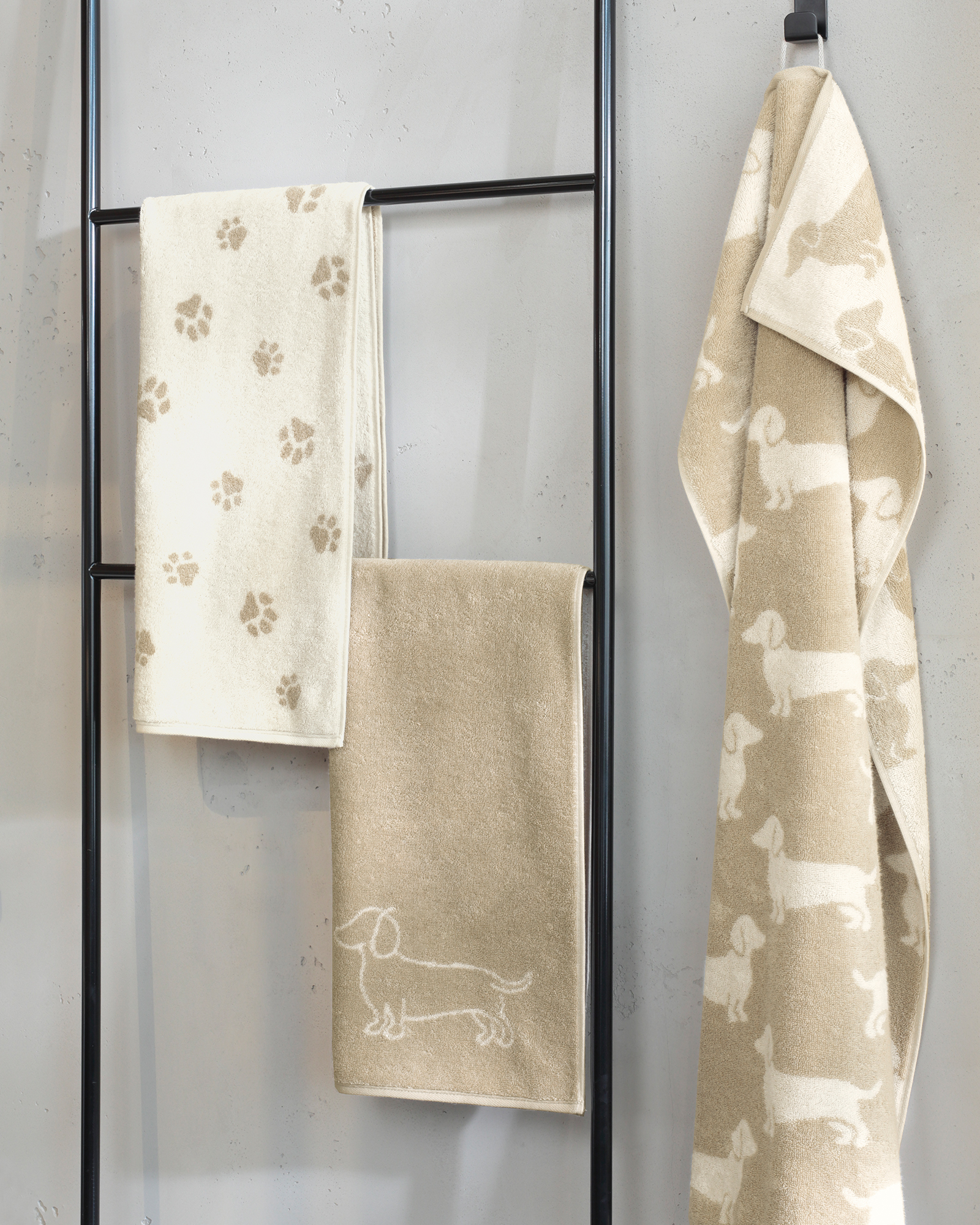Cawö Badematten WE LOVE DOGS Paws 6247 natur/beige - 33 - 50x80 cm