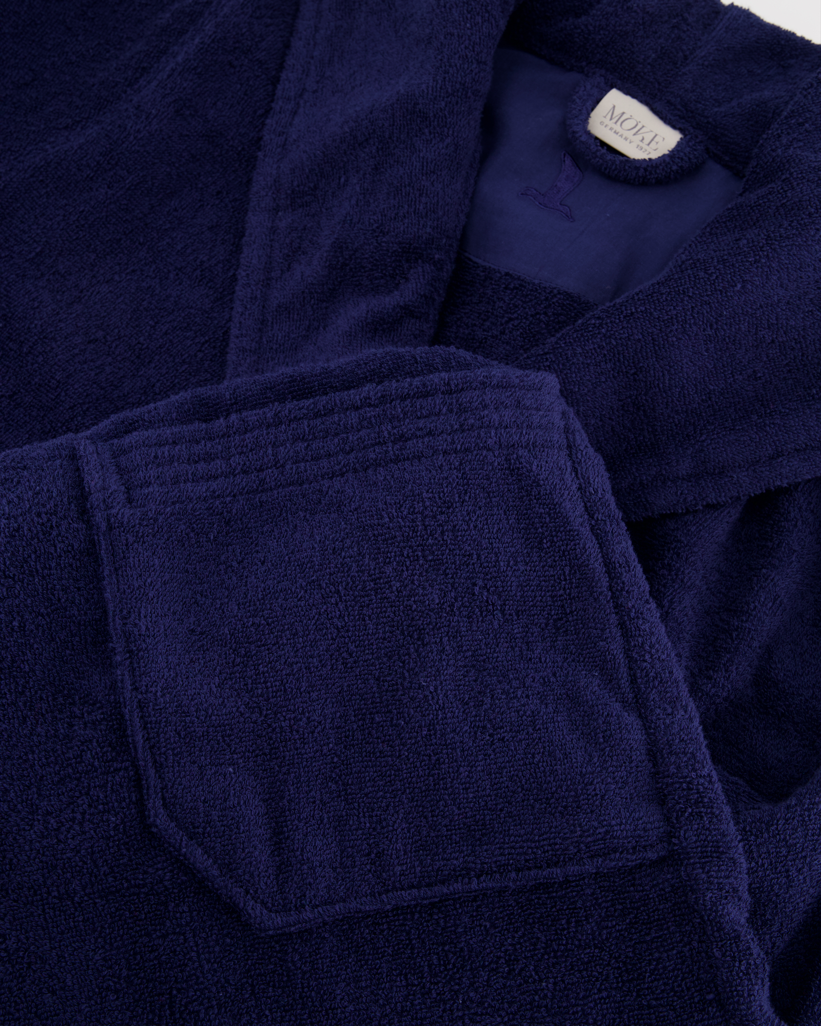 Möve Bademäntel unisex Kapuze Superwuschel deep sea - 596 - S