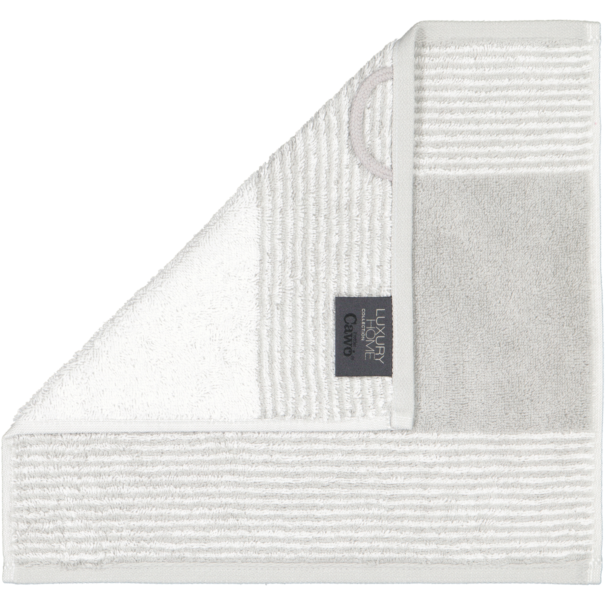 Cawö - Luxury Home Two-Tone 590 - Farbe: platin - 76 - Seiflappen 30x30 cm