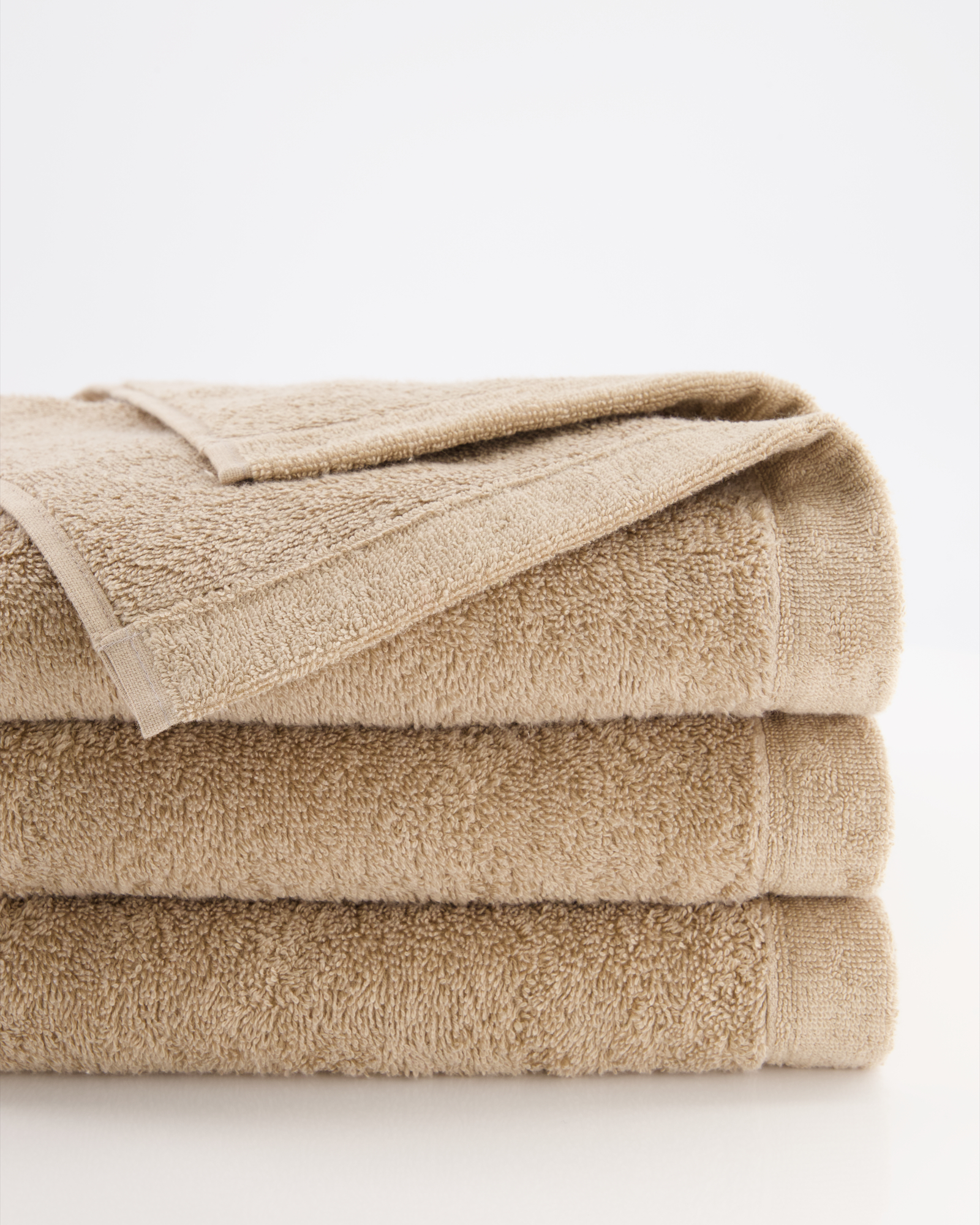 Cawö Handtücher Lifestyle Uni 7007 mandel - 328 - Seiflappen 30x30 cm
