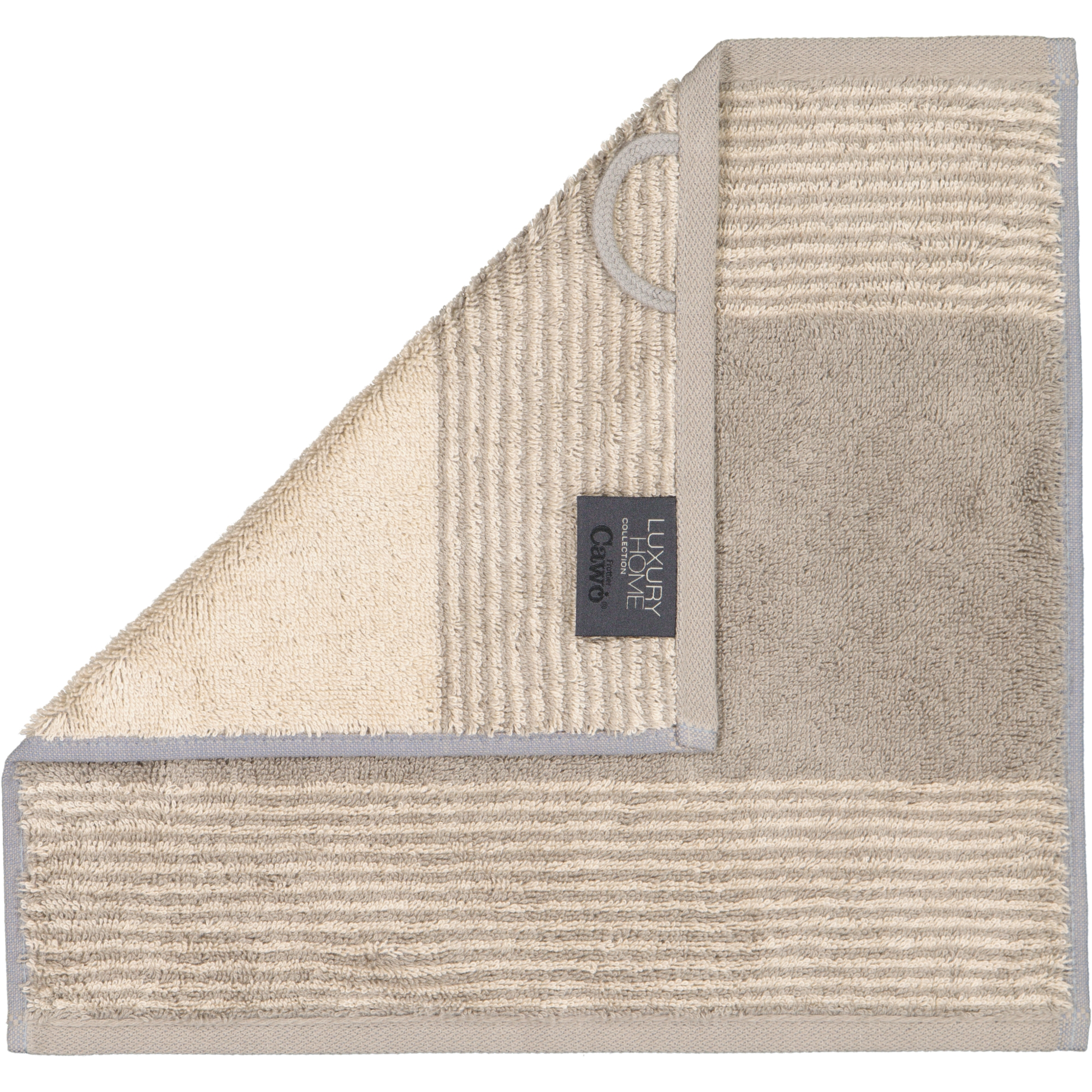 Cawö - Luxury Home Two-Tone 590 - Farbe: graphit - 70 - Seiflappen 30x30 cm