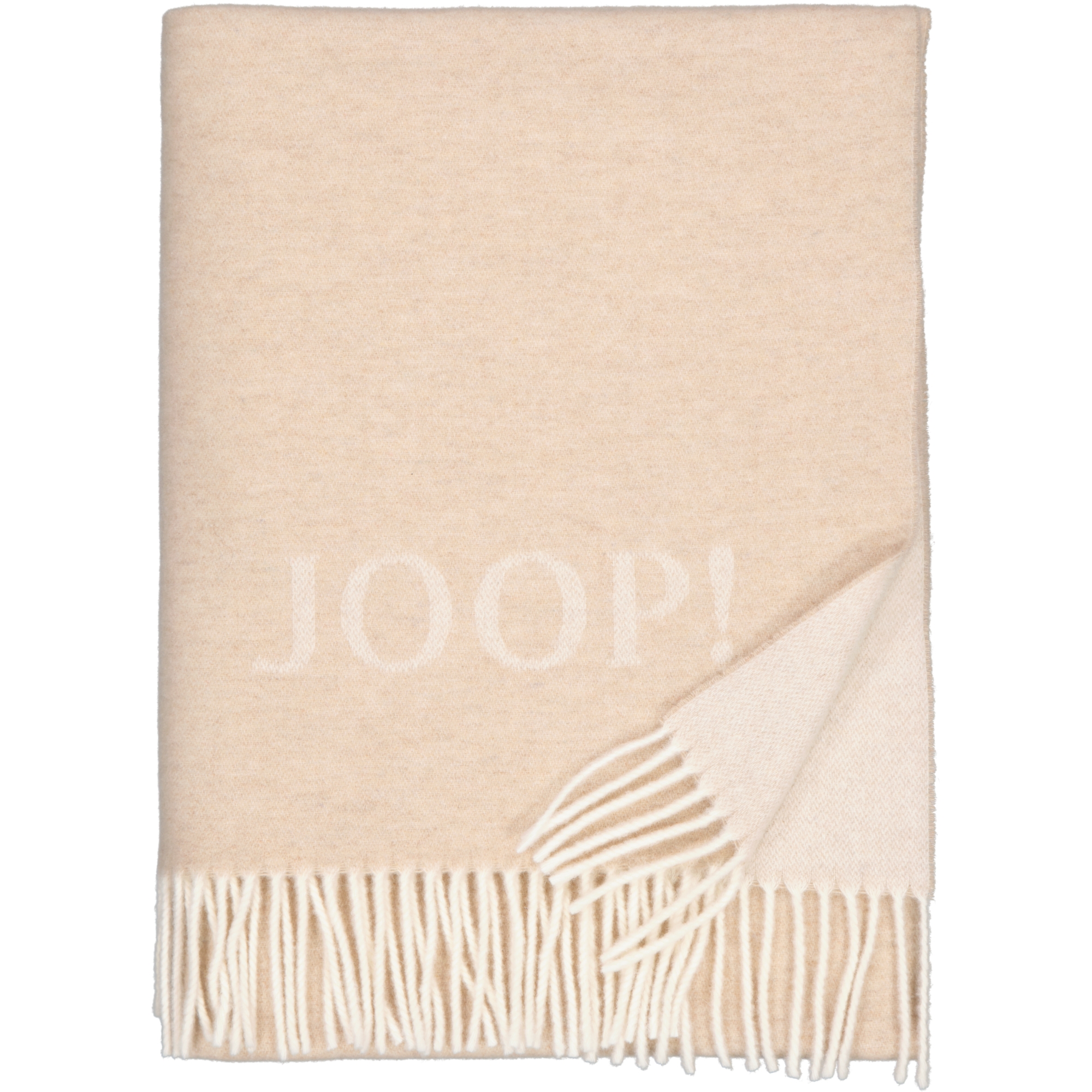JOOP! Wohndecke Fine-Doubleface - Größe: 130x180 cm - Farbe: Creme-Natur