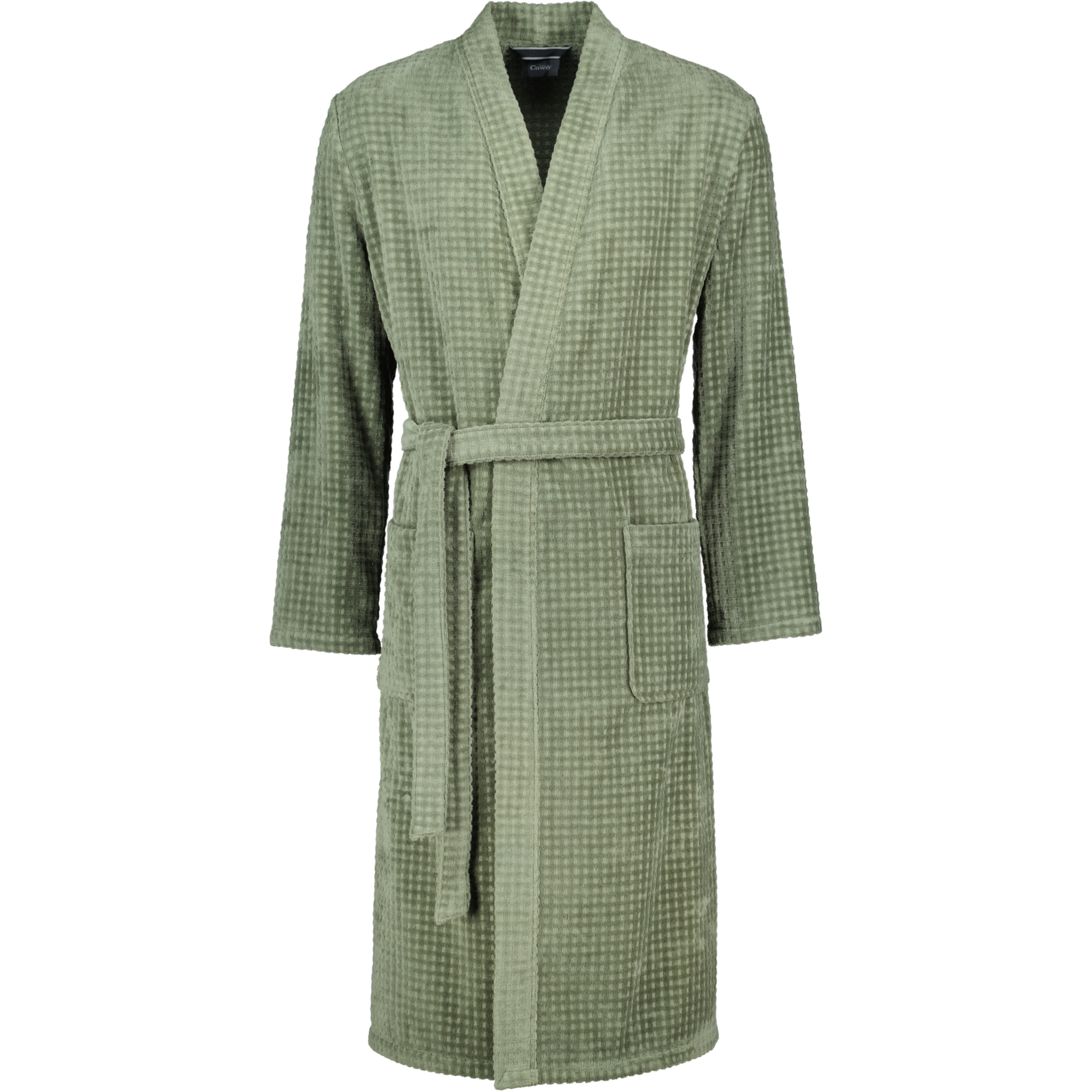 Cawö Bademäntel Herren Kimono Waffelpique 5508 field - 453