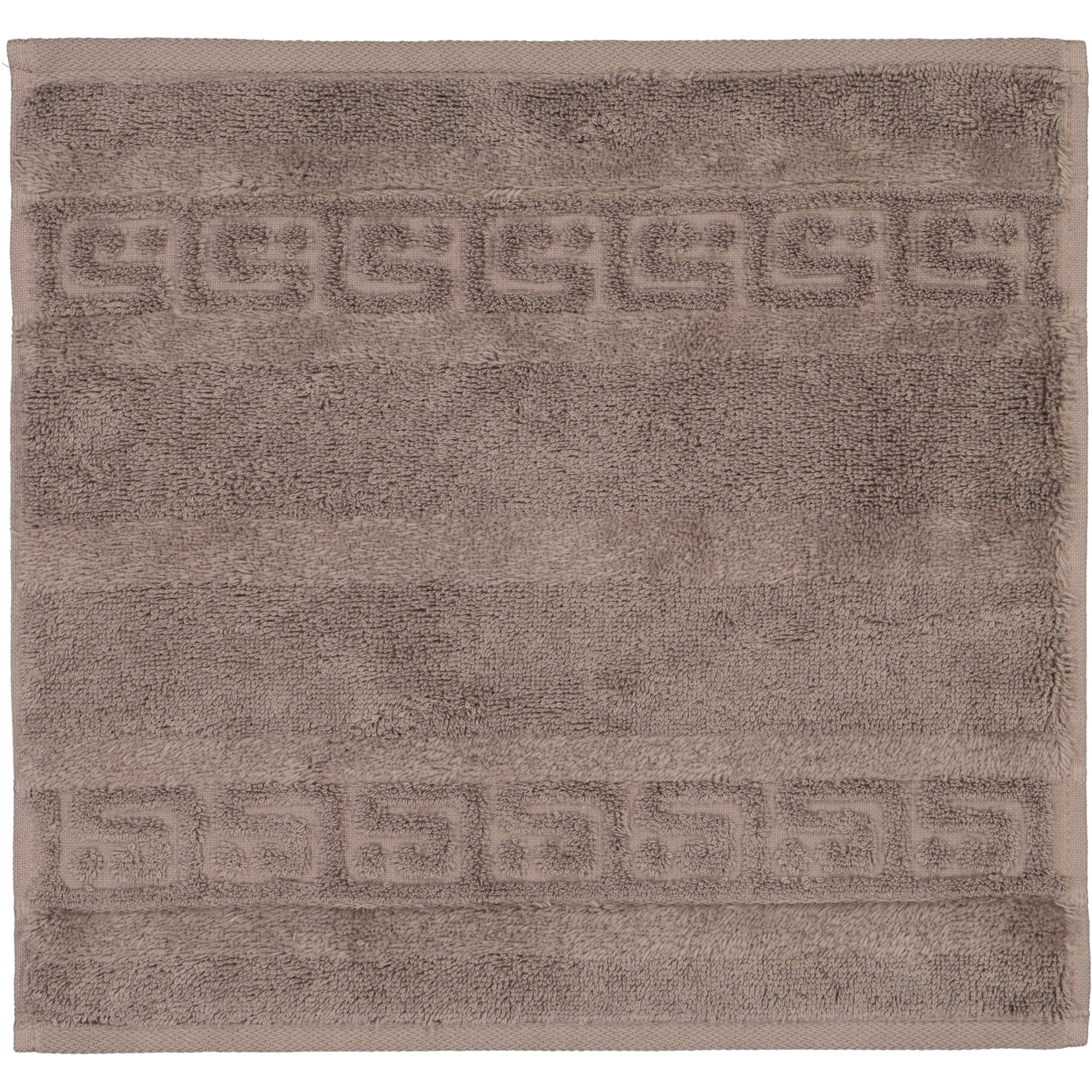 Cawö Handtücher Noblesse Uni 1001 walnuss - 348 - Seiflappen 30x30 cm