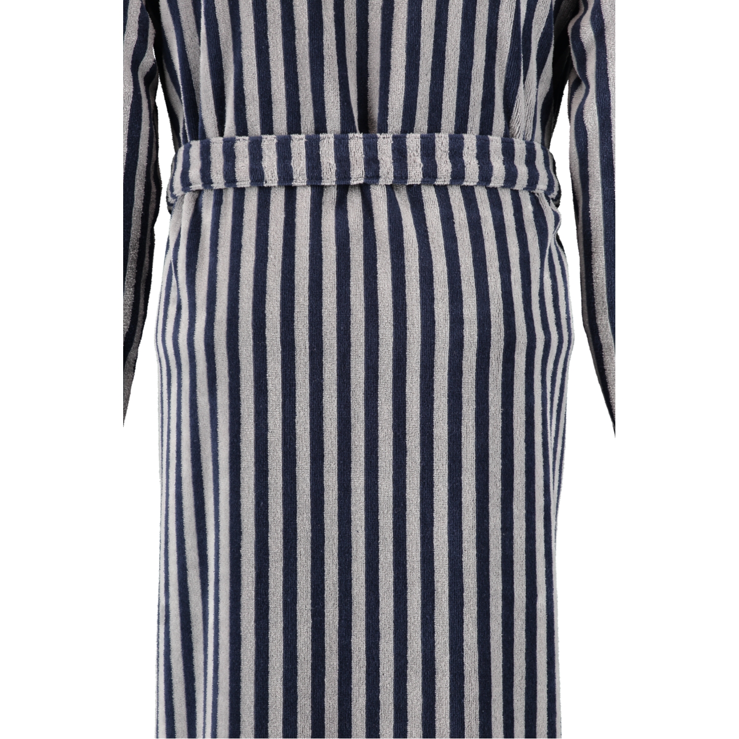 Cawö Bademäntel Herren Kimono Streifen 3833 blau-graphit - 17