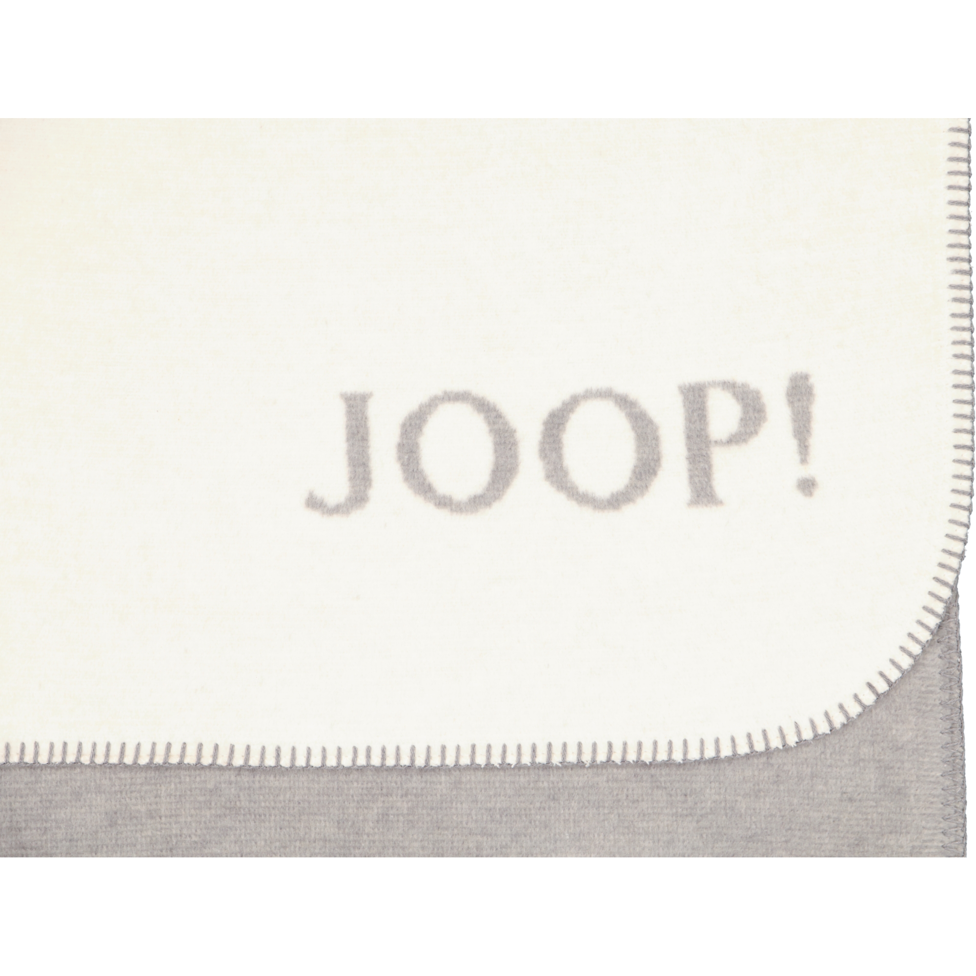 JOOP! Wohndecke Melange-Doubleface - Größe: 150x200 cm - Farbe: Natur-Silber