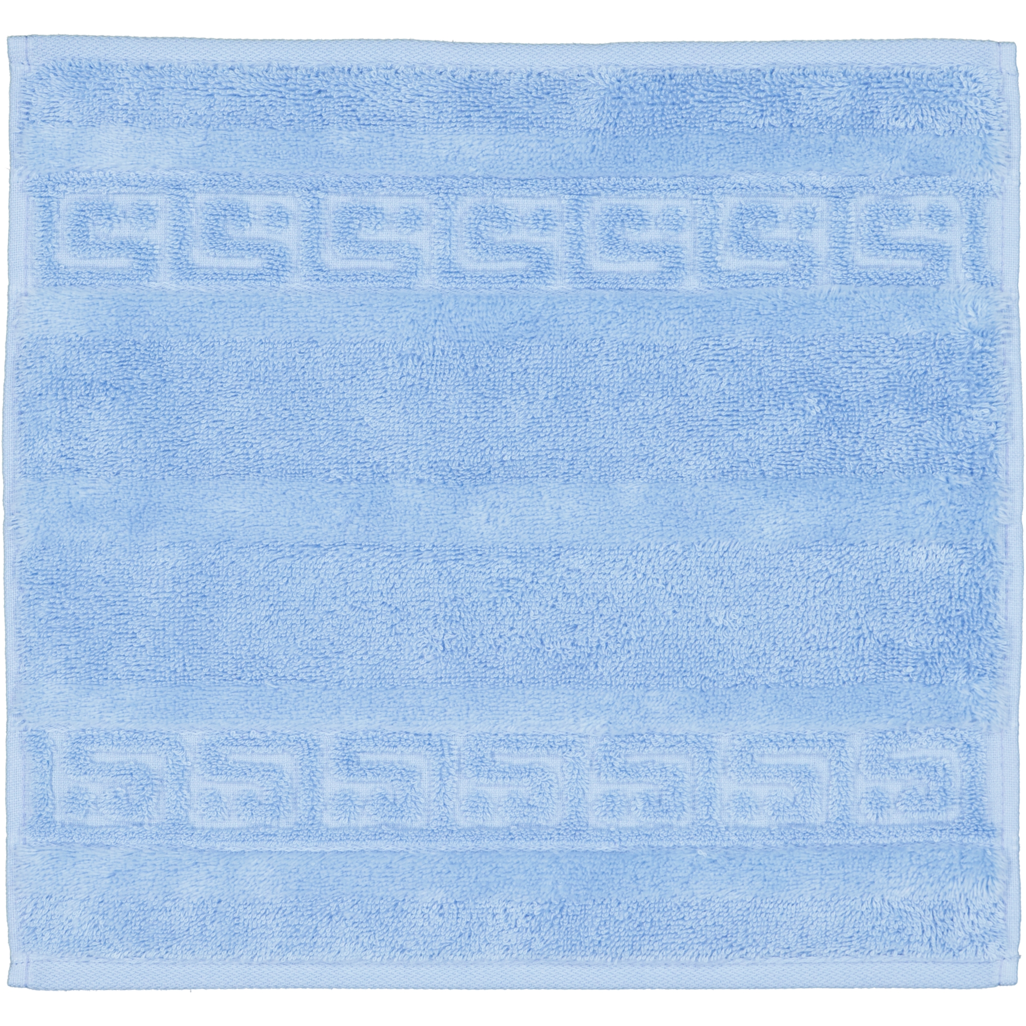 Cawö - Noblesse Uni 1001 - Farbe: 188 - mittelblau - Seiflappen 30x30 cm