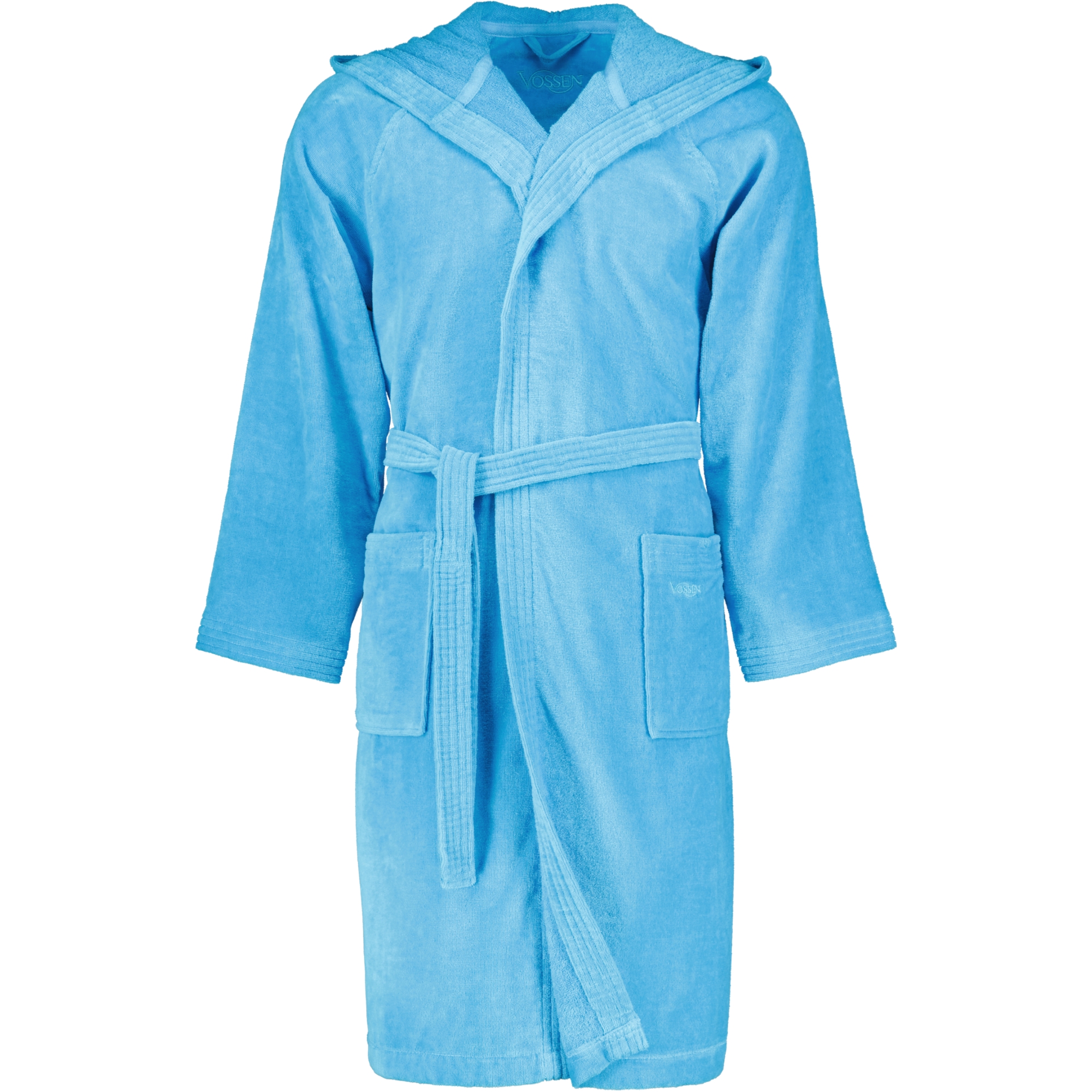 Vossen Bademäntel unisex Kurzmantel mit Kapuze Texas turquoise - 5570 - XL