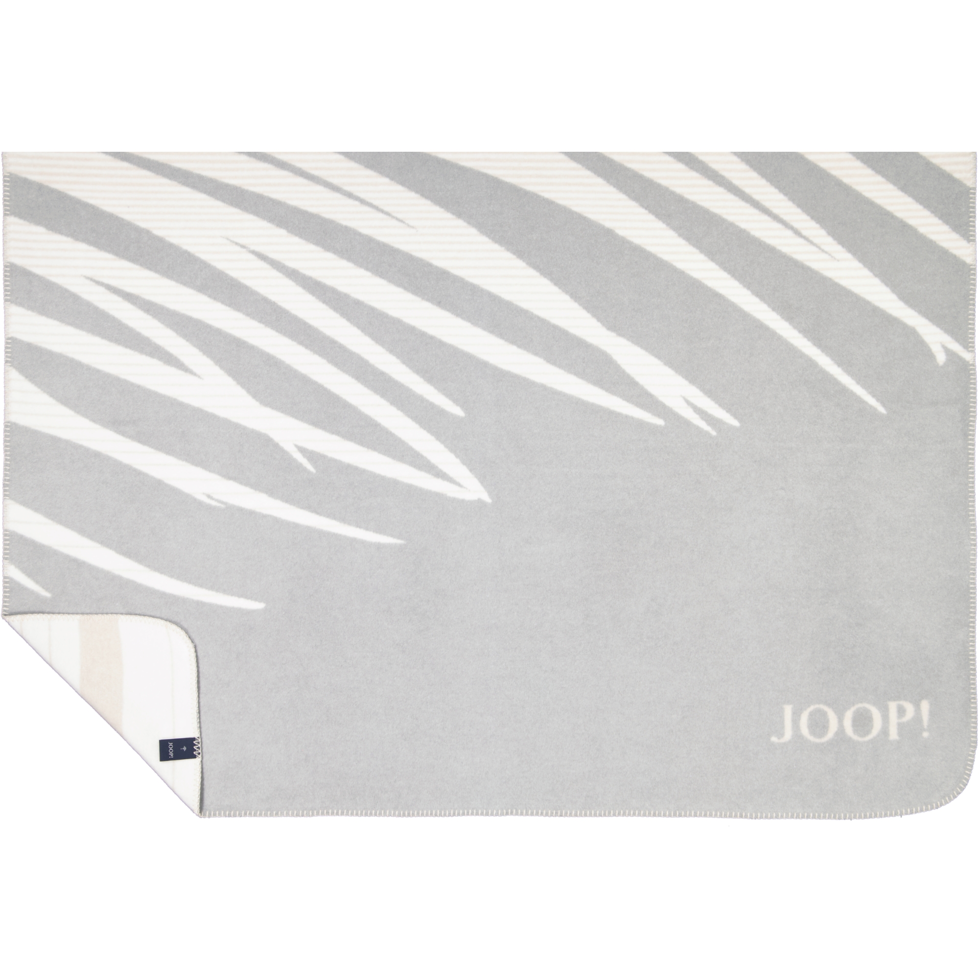 JOOP! Wohndecken Leaf Stein - 150x200 cm