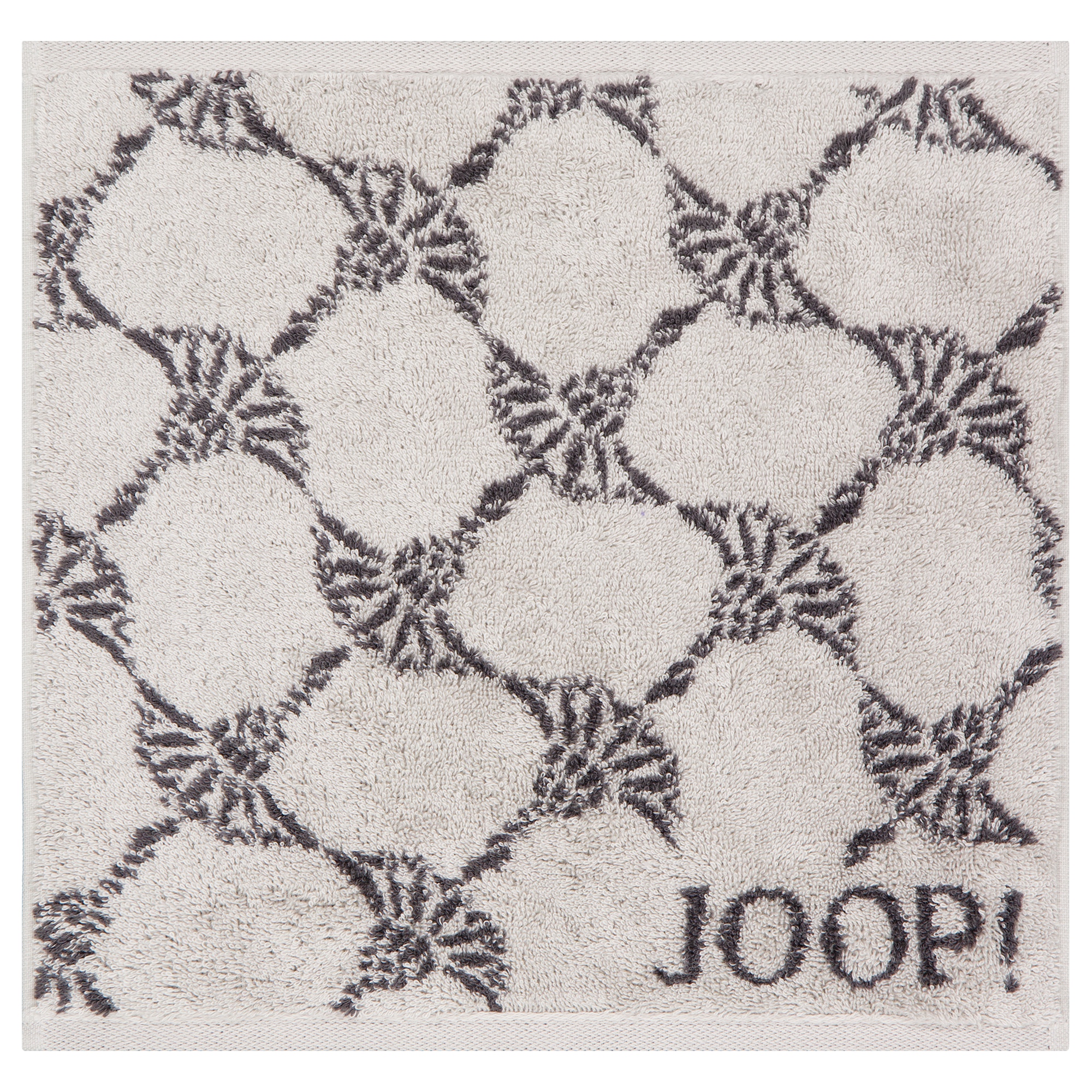 JOOP! Handtücher New Classic Cornflower 1721 Platin - 77 - Seiflappen 30x30 cm