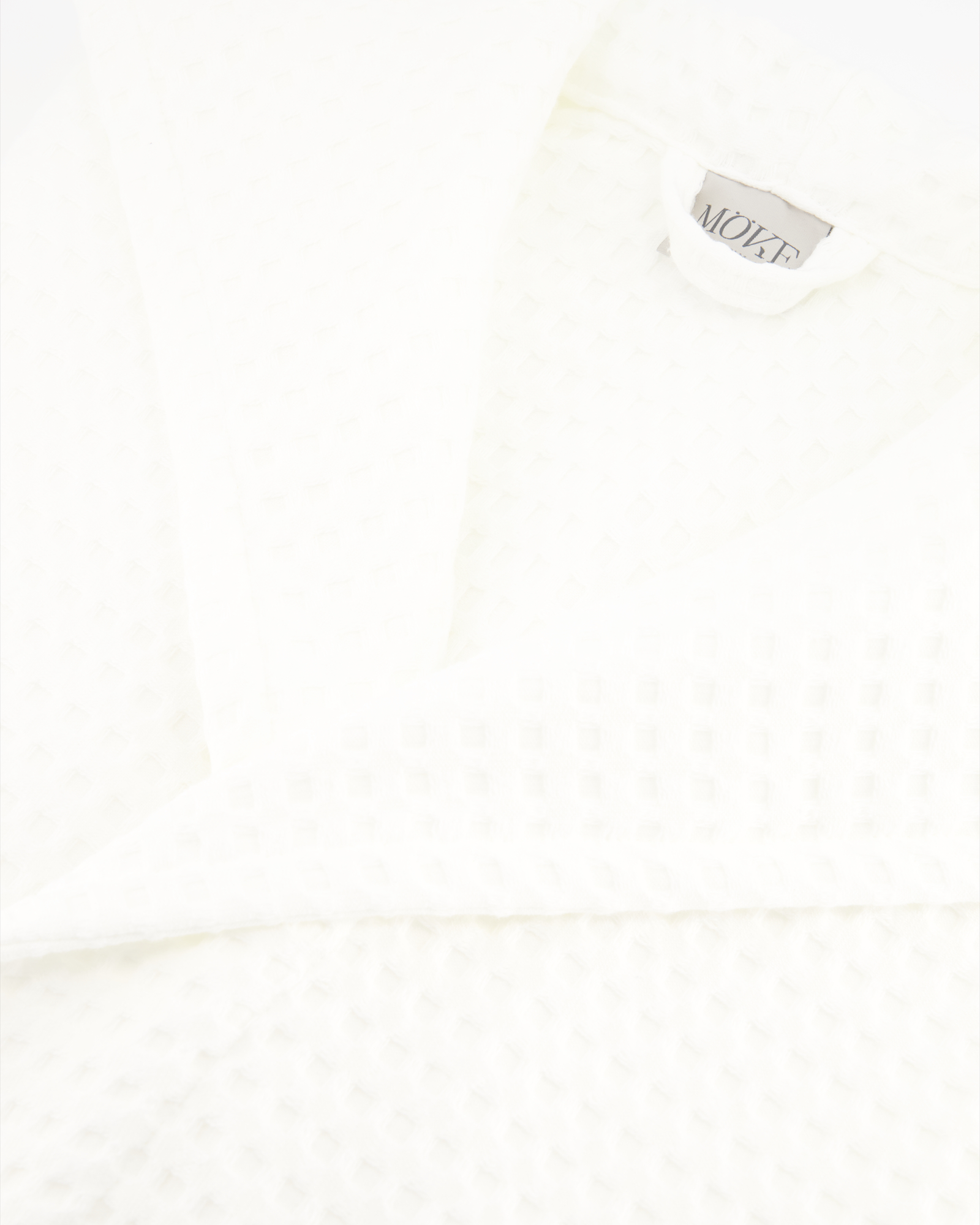 Möve Bademäntel unisex Kapuze Piquée snow - 001