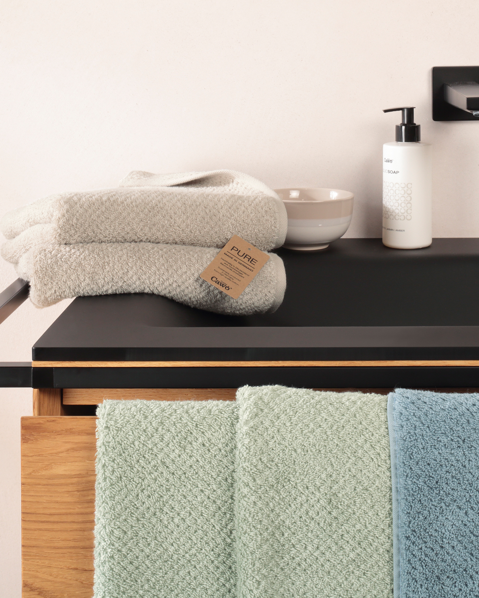 Cawö Handtücher Pure 6500 eukalyptus - 450