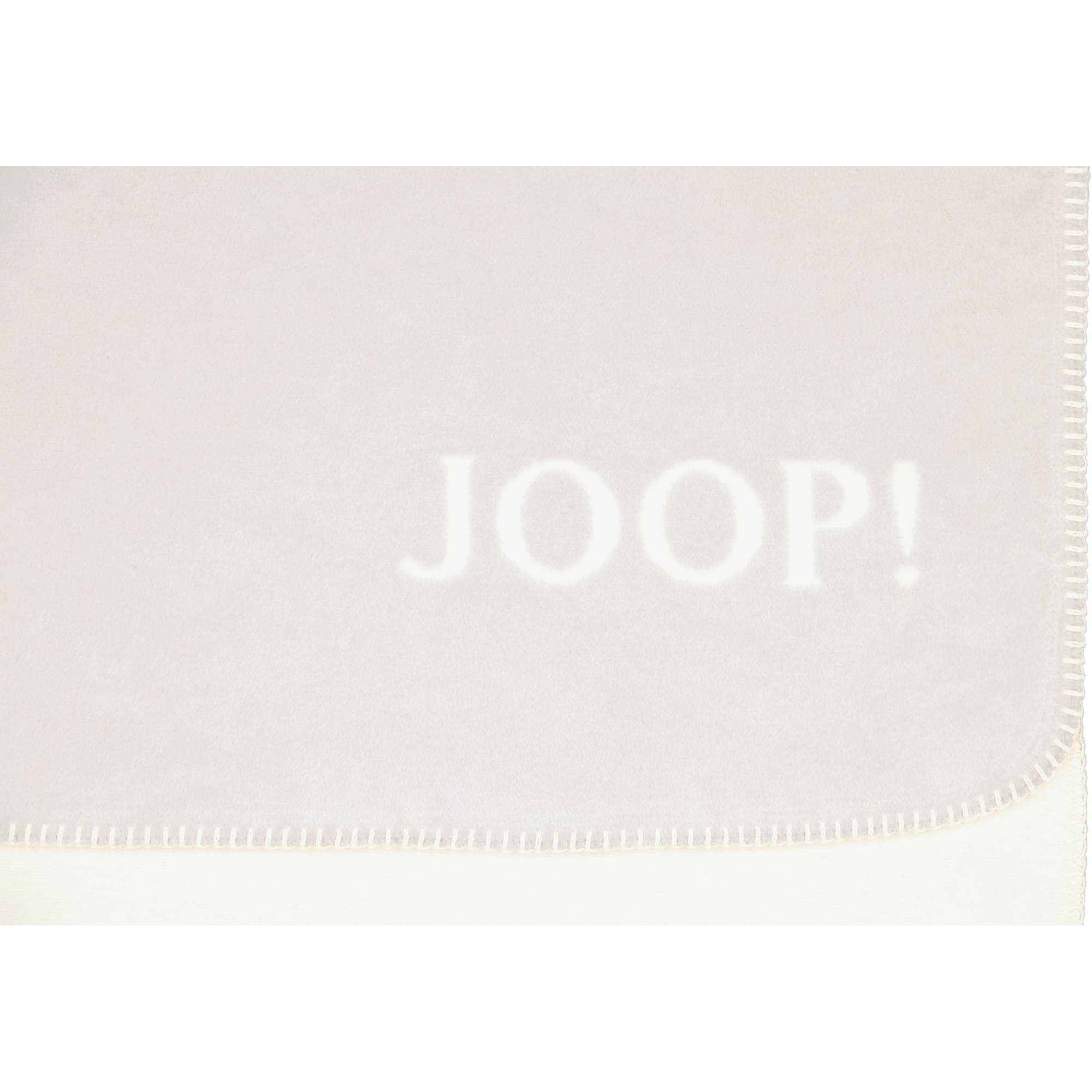 JOOP! Wohndecke Uni-Doubleface - Größe: 150x200 cm - Farbe: Rauch-Ecru