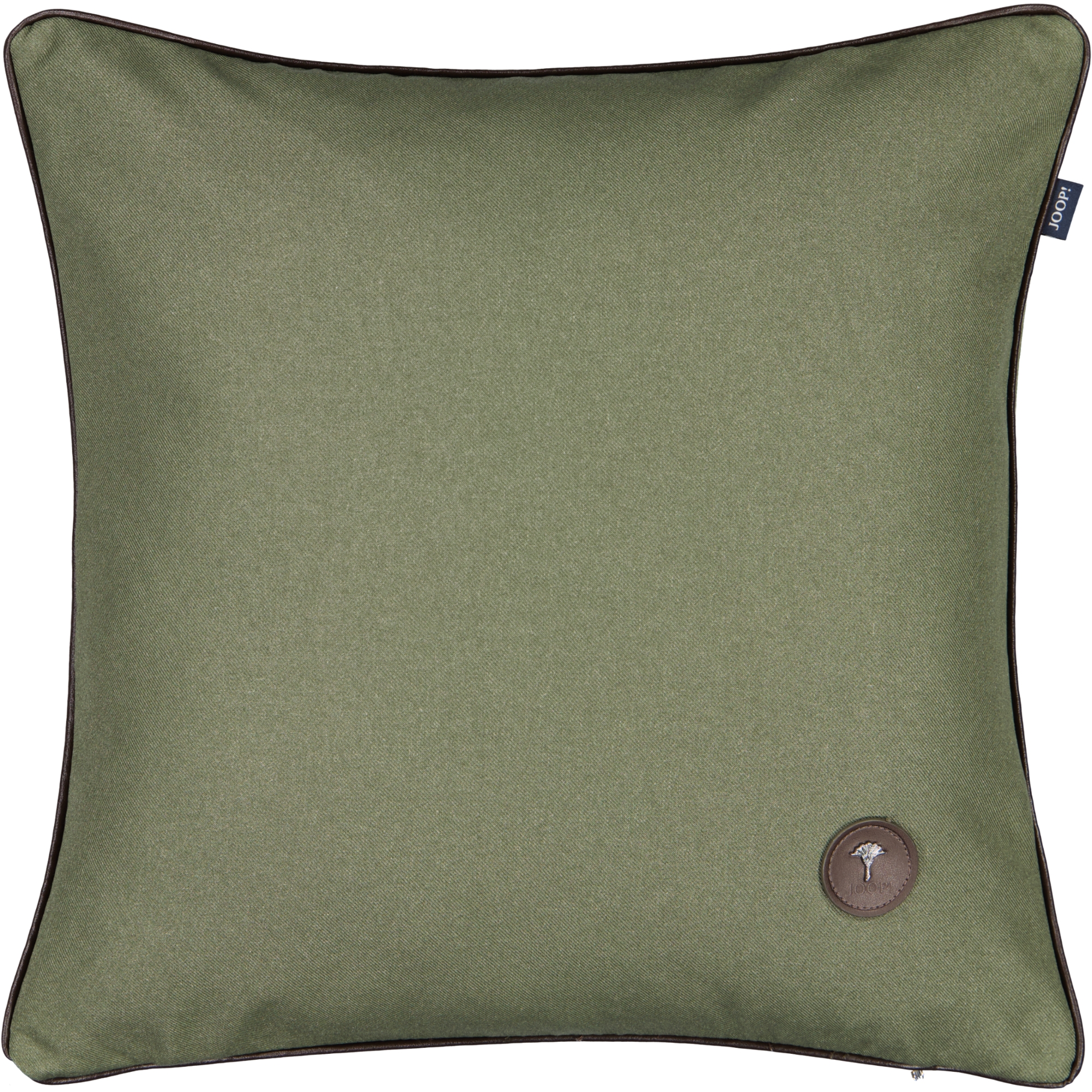 JOOP! Kissenhüllen Essential Oliv - 090 - 40x40 cm