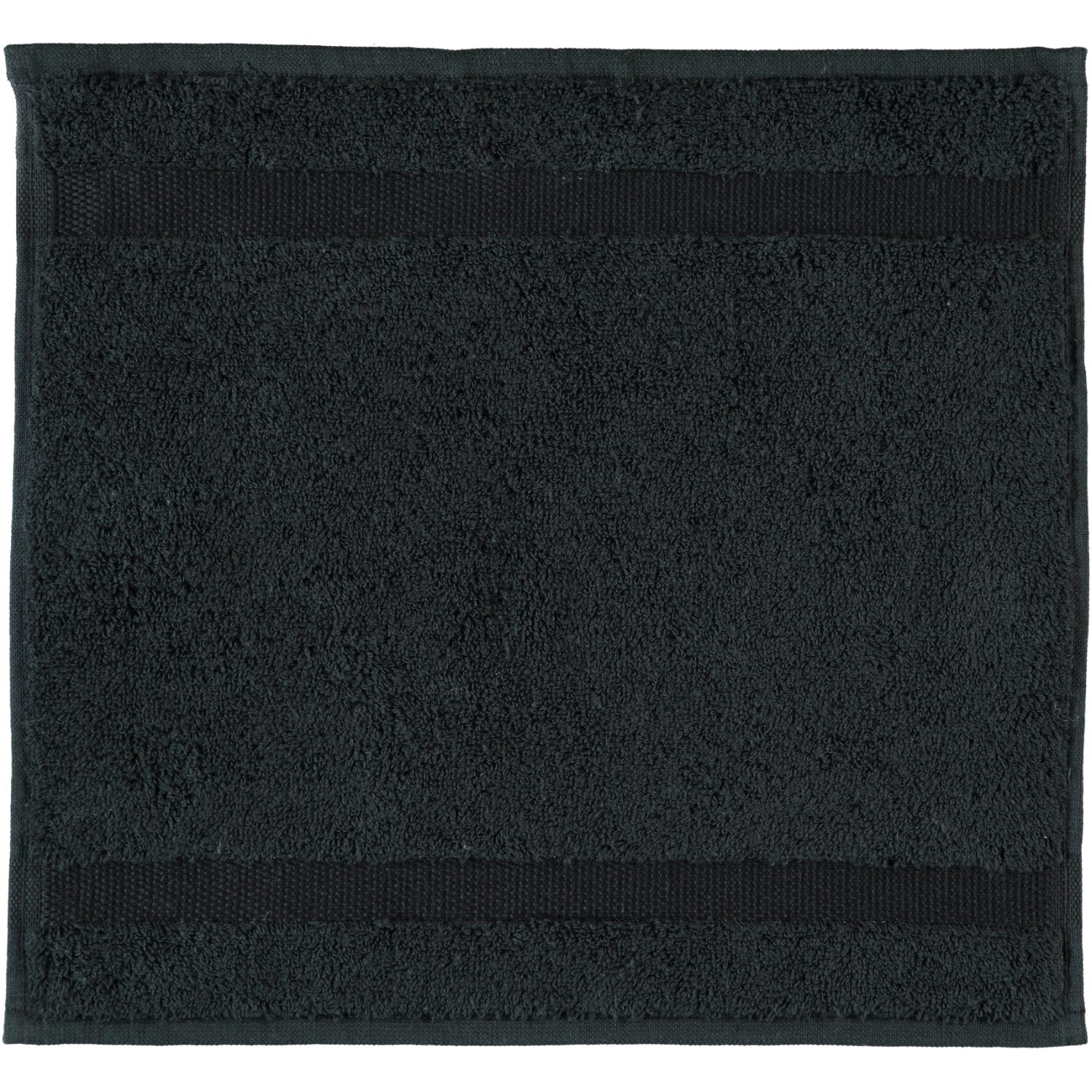 Rhomtuft - Handtücher Princess - Farbe: schwarz - 15 - Seiflappen 30x30 cm