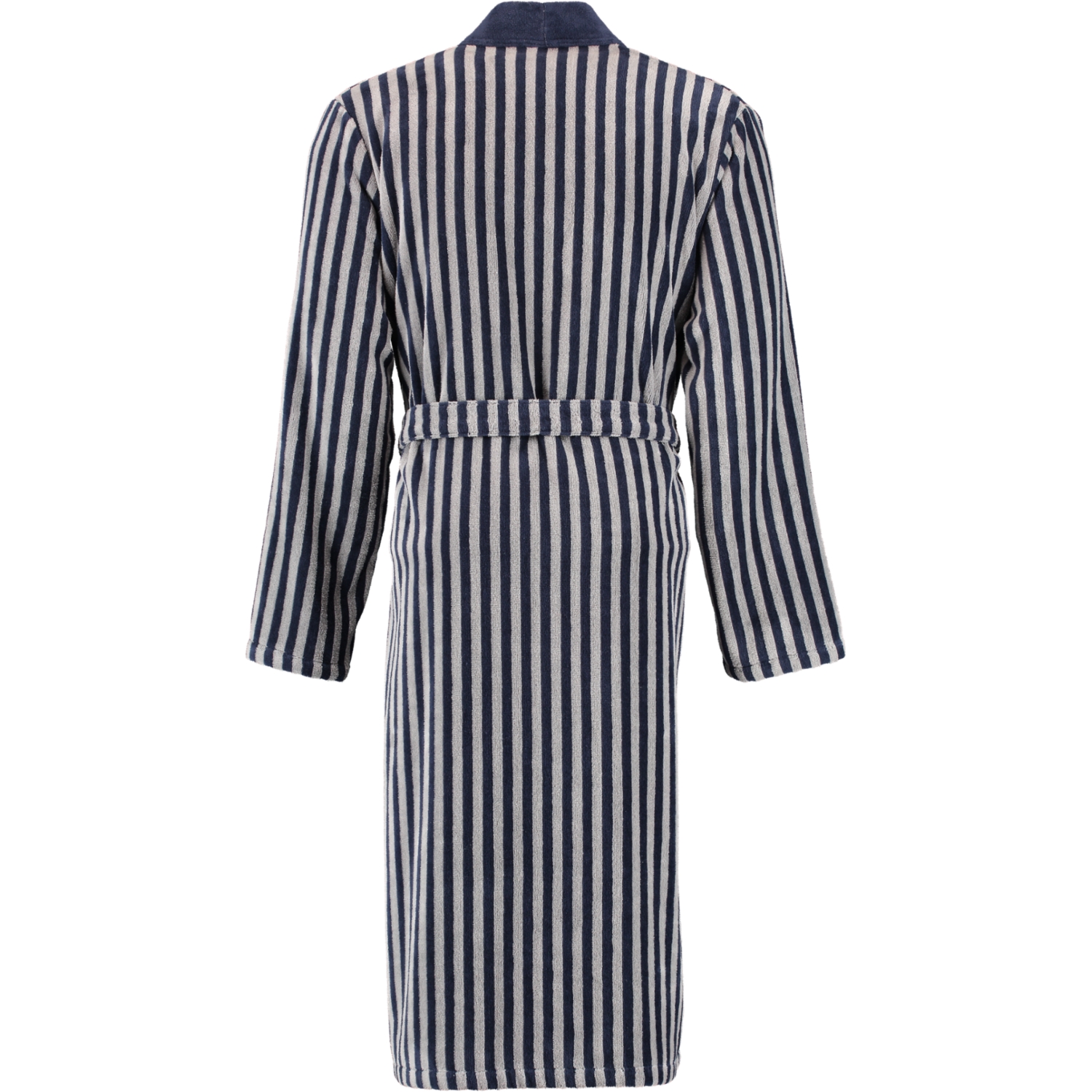 Cawö Bademäntel Herren Kimono Streifen 3833 blau-graphit - 17