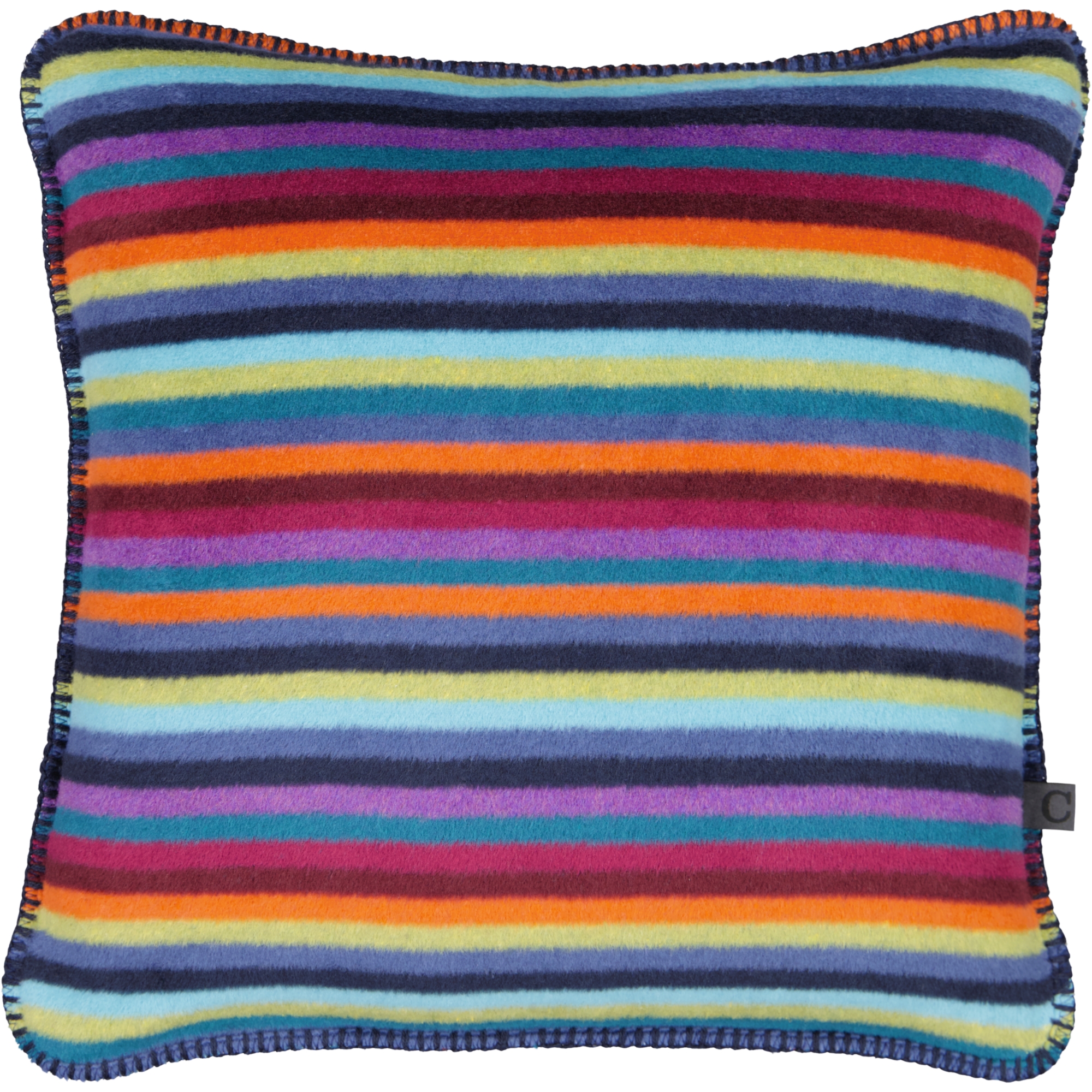 Cawö Kissenhüllen Lifestyle Streifen 70480 multicolor dunkel - 84 - 50x50 cm