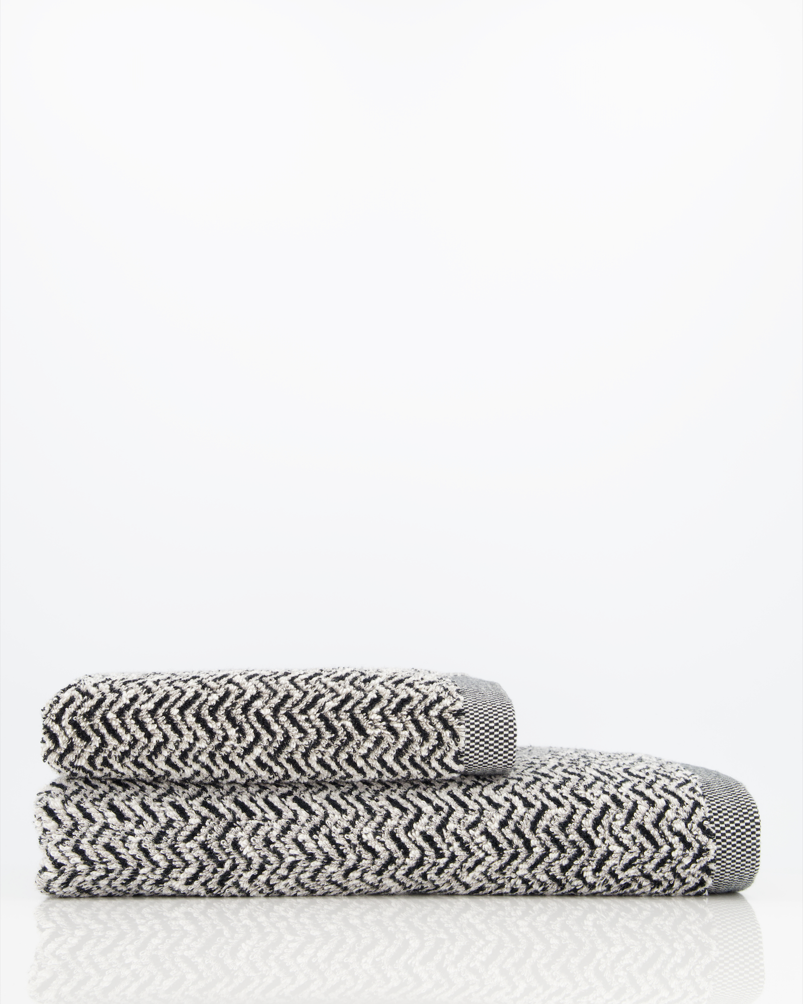 Möve Handtücher Brooklyn Fischgrat nature-black - 081