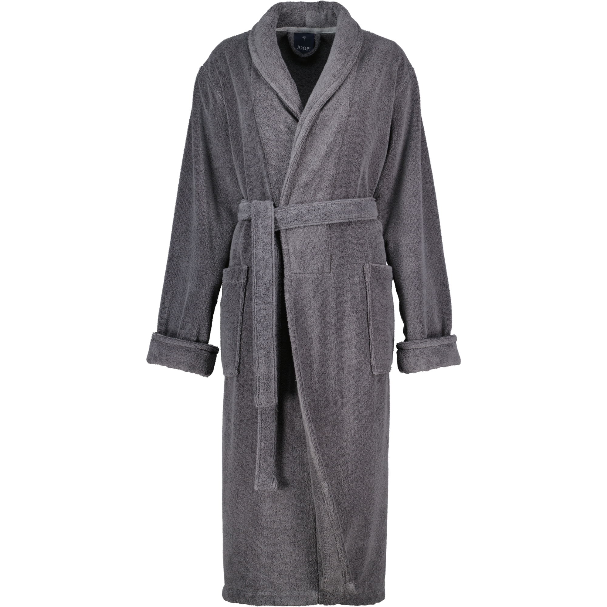 JOOP Damen Bademantel Schalkragen 1650 - Farbe: Anthrazit - 764 - XL