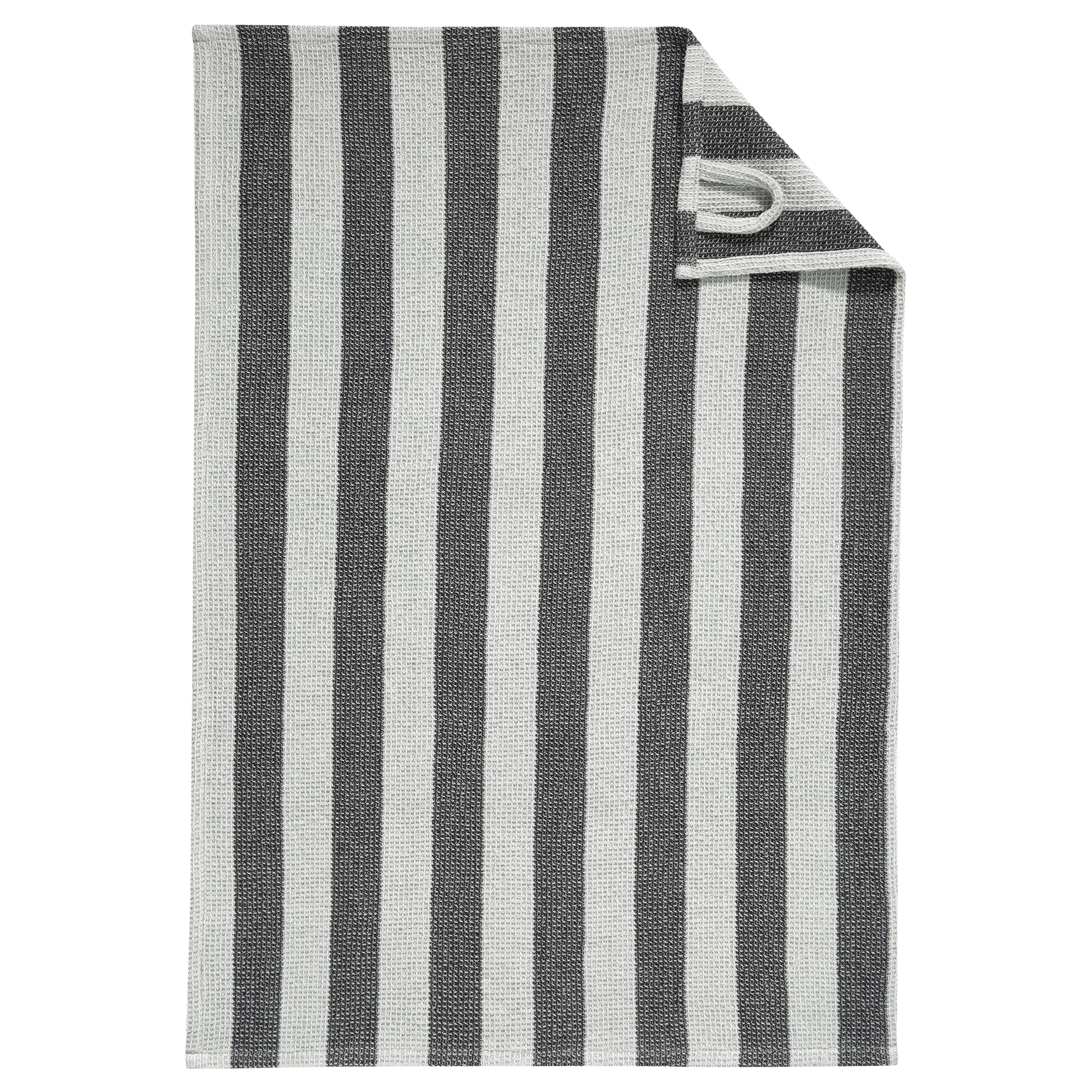Cawö Küchenhandtücher Cuisine Piqué 536 schwarz/platin - 97 - 50x70 cm