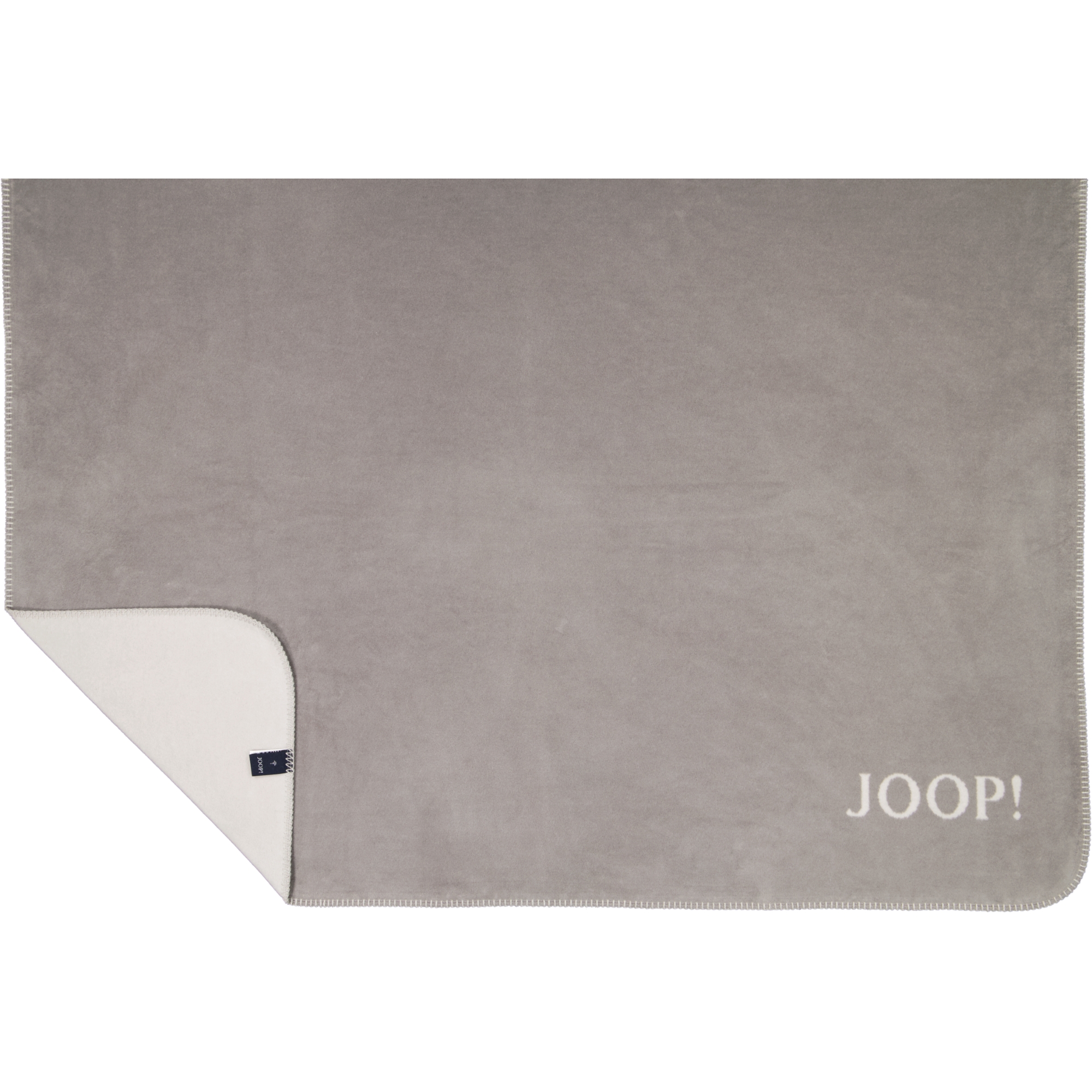 JOOP! Wohndecke Uni-Doubleface - Größe: 150x200 cm - Farbe: Graphit-Rauch