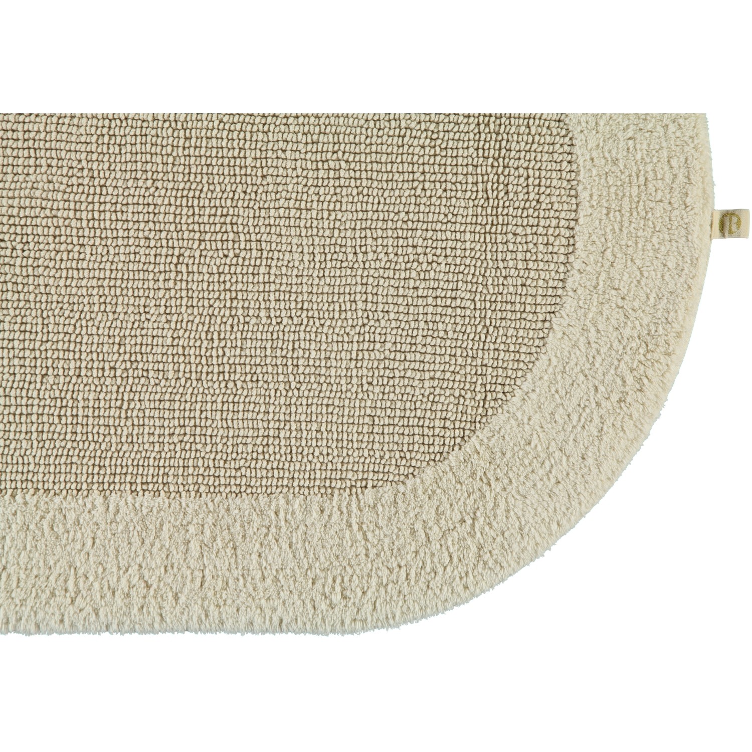 Rhomtuft - Badteppiche Exquisit - Farbe: natur-jasmin - 20 - 80 cm rund