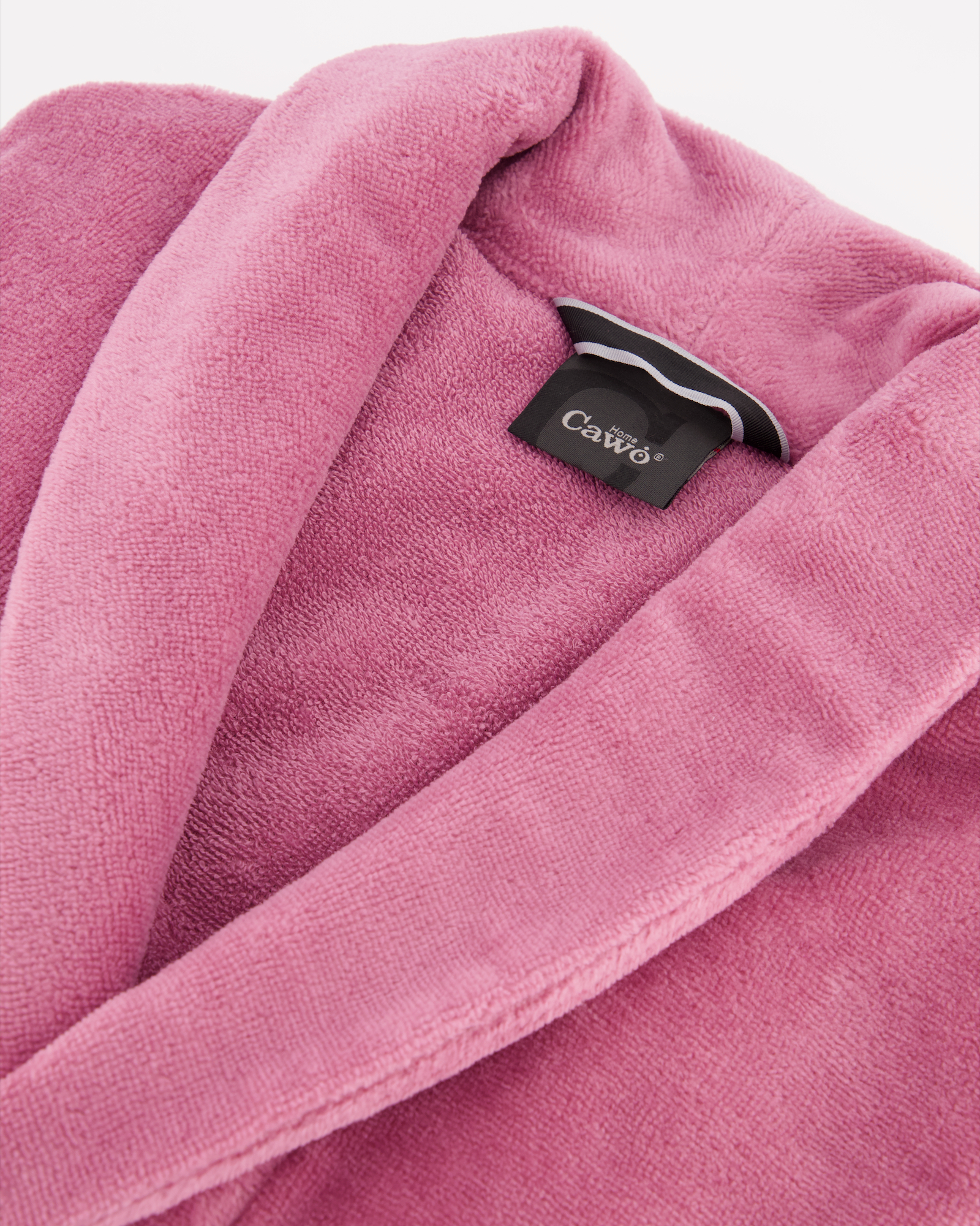 Cawö Home Damen Bademantel Schalkragen 836 - Farbe: blush - 22 - XL