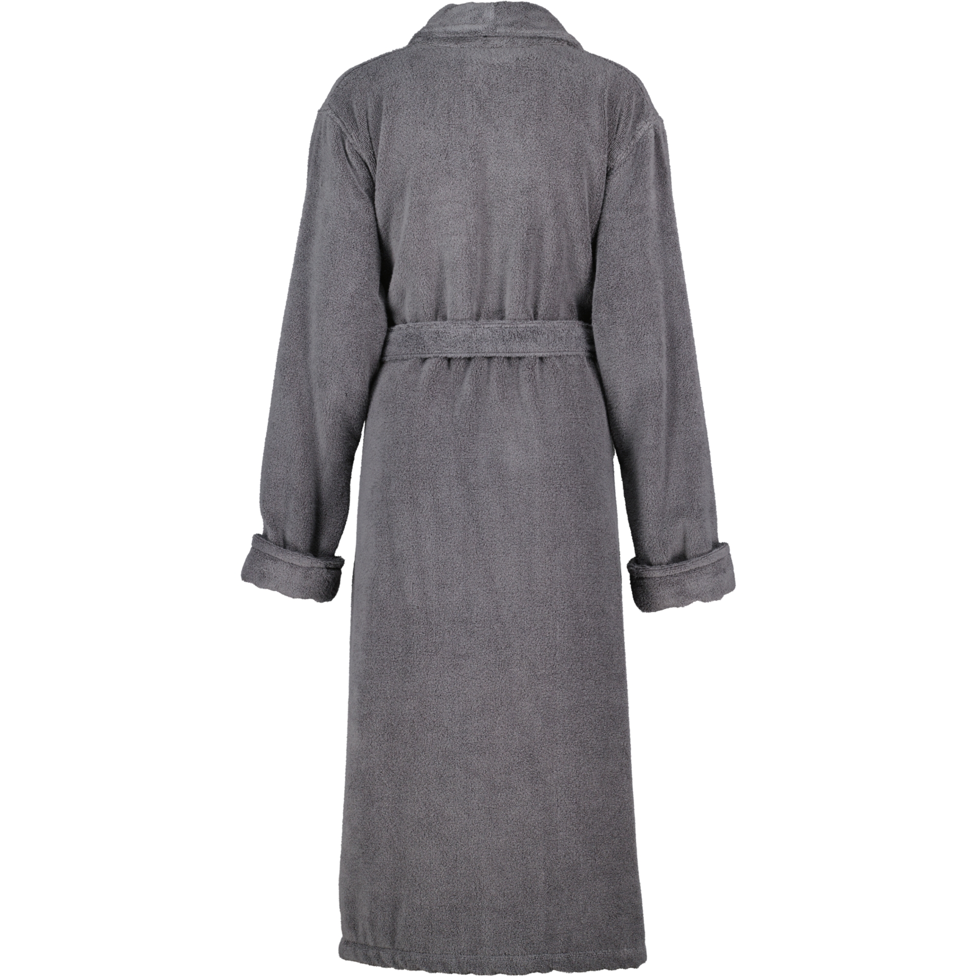 JOOP Damen Bademantel Schalkragen 1650 - Farbe: Anthrazit - 764 - XL