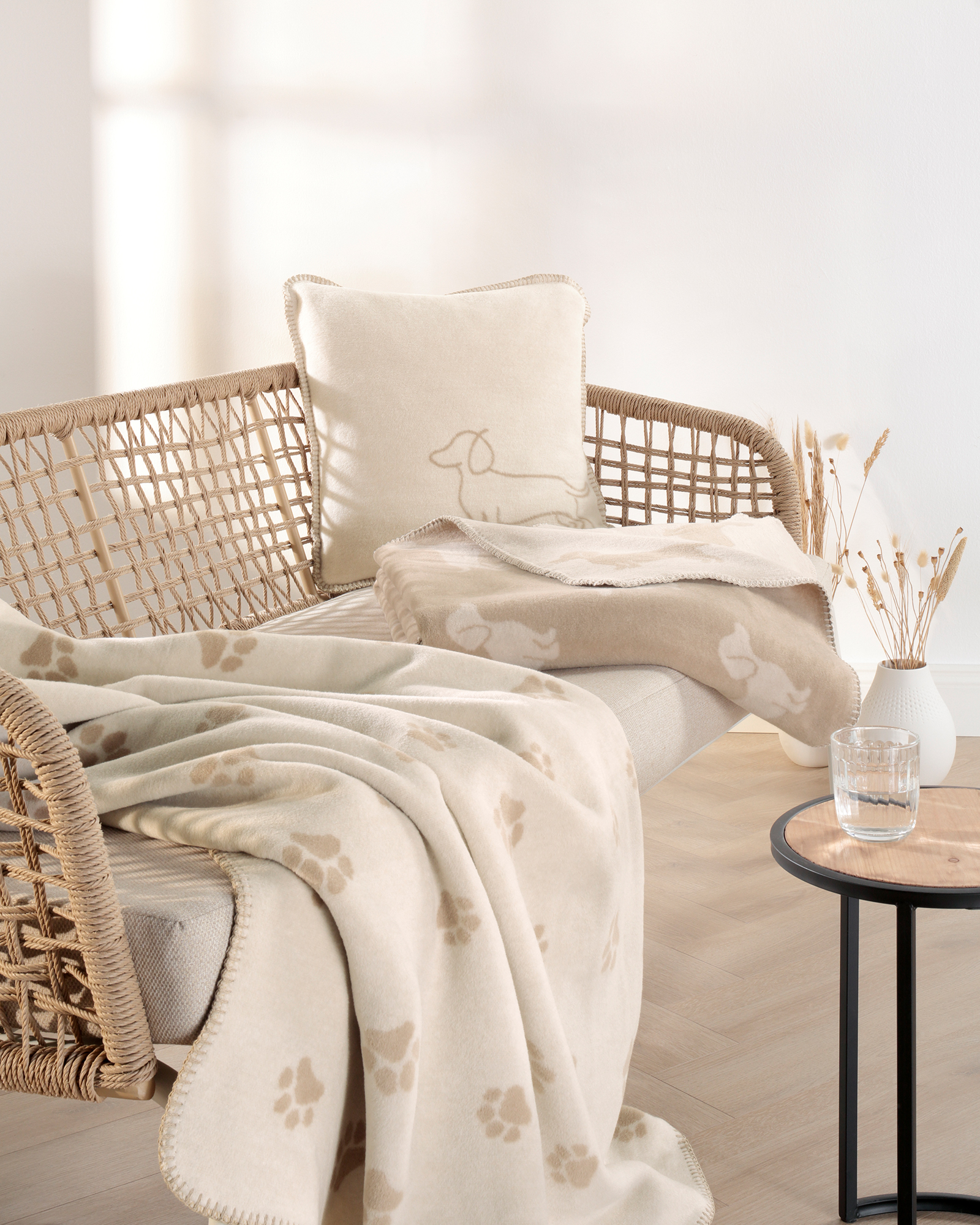 Cawö Badematten WE LOVE DOGS Paws 6247 natur/beige - 33 - 50x80 cm