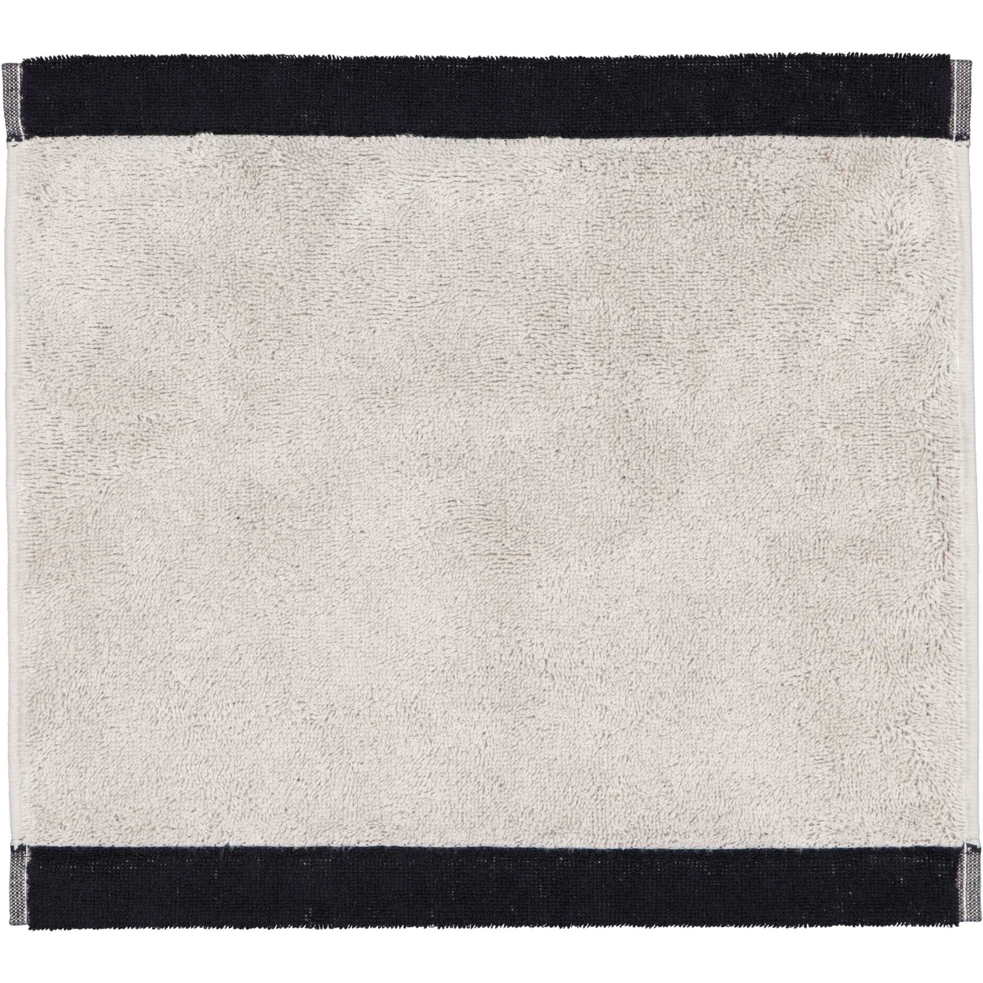Cawö Handtücher Lifestyle Splash 7071 platin/schwarz - 79 - Seiflappen 30x30 cm